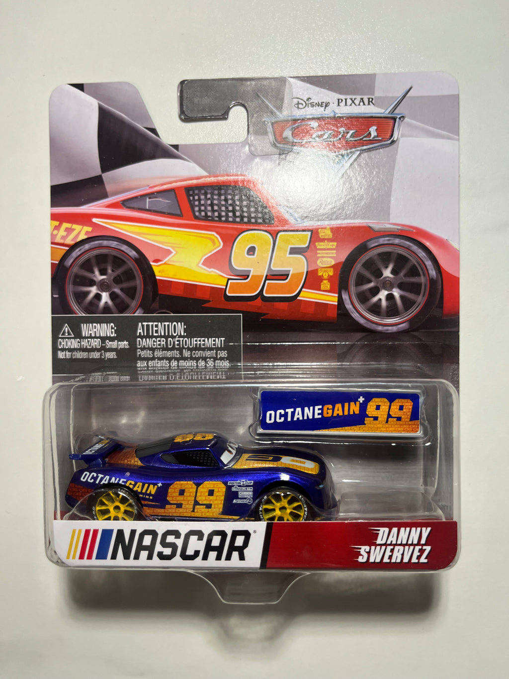 Voiture miniature Cars Danny Swervez NASCAR Mattel sous blister