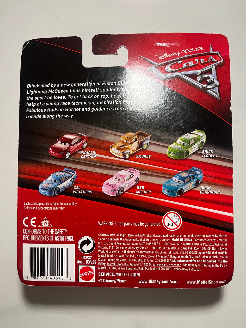 Cars 3 Lightning McQueen – Disney Pixar Cars – Mattel – Neuf sous blister