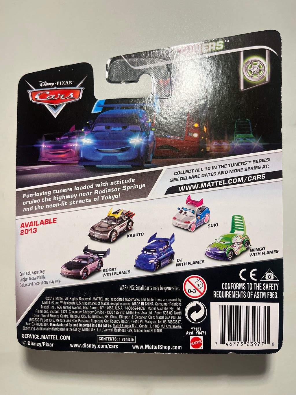 Suki – Disney Pixar Cars – Mattel – Neuf sous blister