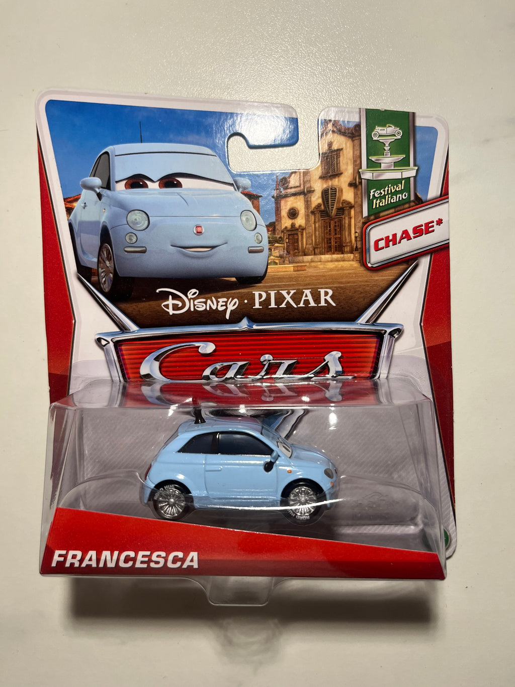 Francesca (CHASE) – Disney Pixar Cars 2 – Mattel – Neuf sous blister