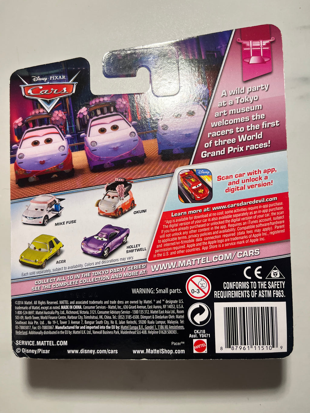 Mike Fuse – Disney Pixar Cars 2 – Mattel – Neuf sous blister
