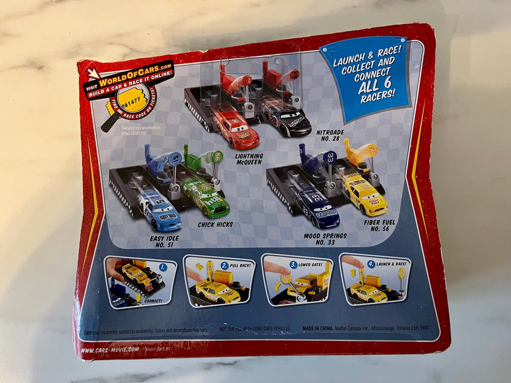Pit Race-Off Fiber Fuel No. 56 – Disney Pixar Cars – Race-O-Rama – Mattel – Neuf sous blister