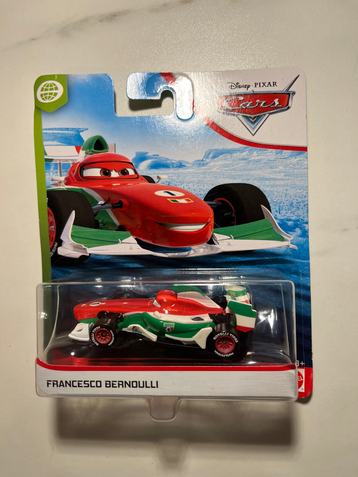 Francesco Bernoulli World Grand Prix – Disney Pixar Cars Mattel – recto