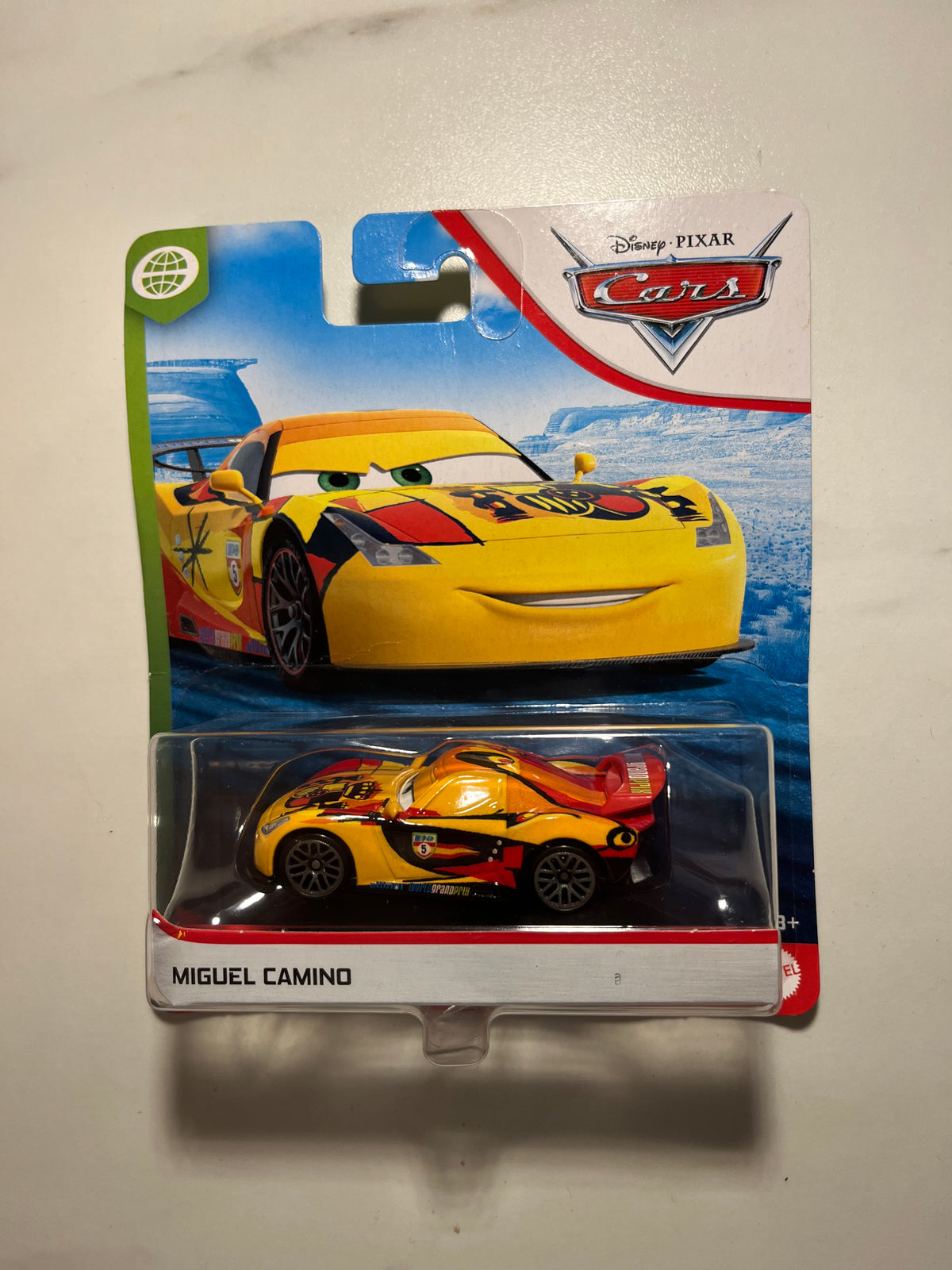 Miguel Camino World Grand Prix – Disney Pixar Cars Mattel – recto