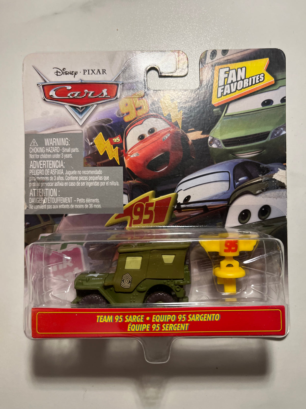 Sergent Team 95 Fan Favorites – Disney Pixar Cars Mattel – recto