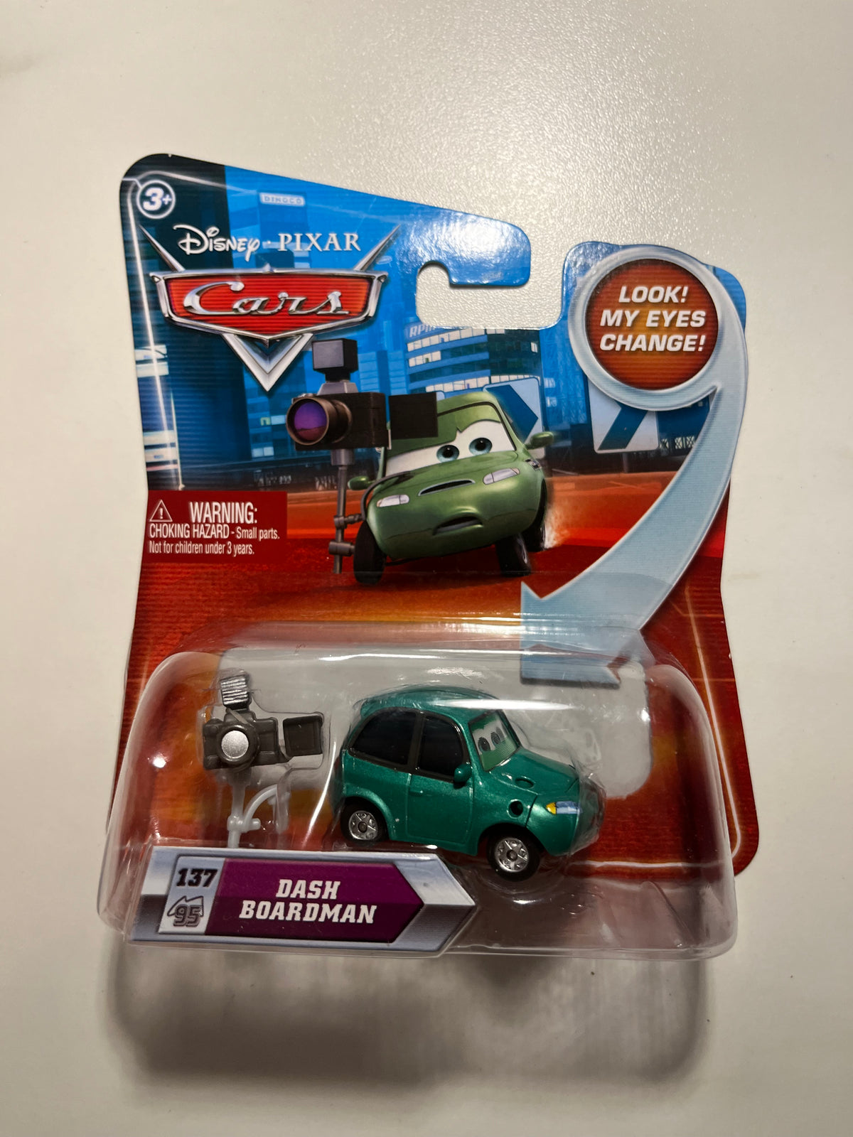 Dash Boardman yeux lenticulaires – Disney Pixar Cars Mattel – recto