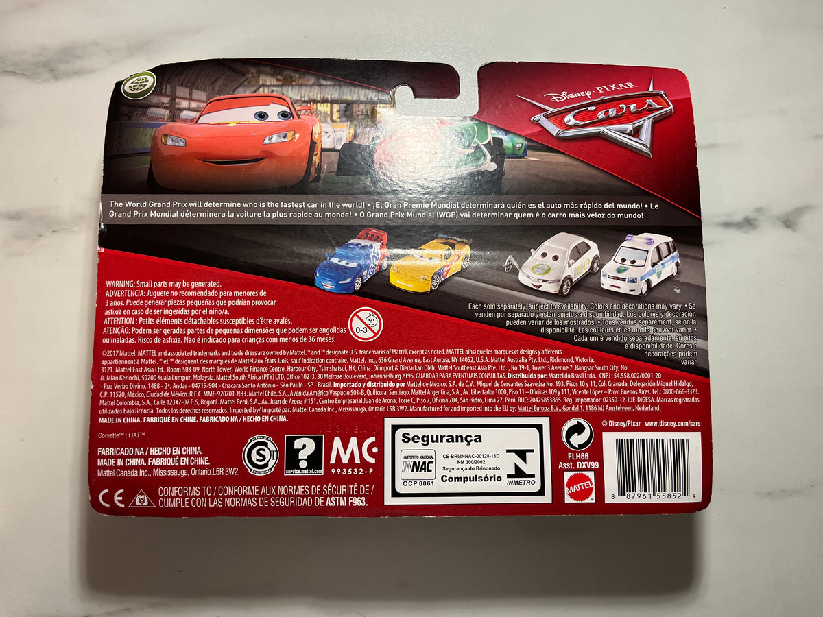 Coffret John Lassetire & Turbo Bullock – Disney Pixar Cars Mattel – verso