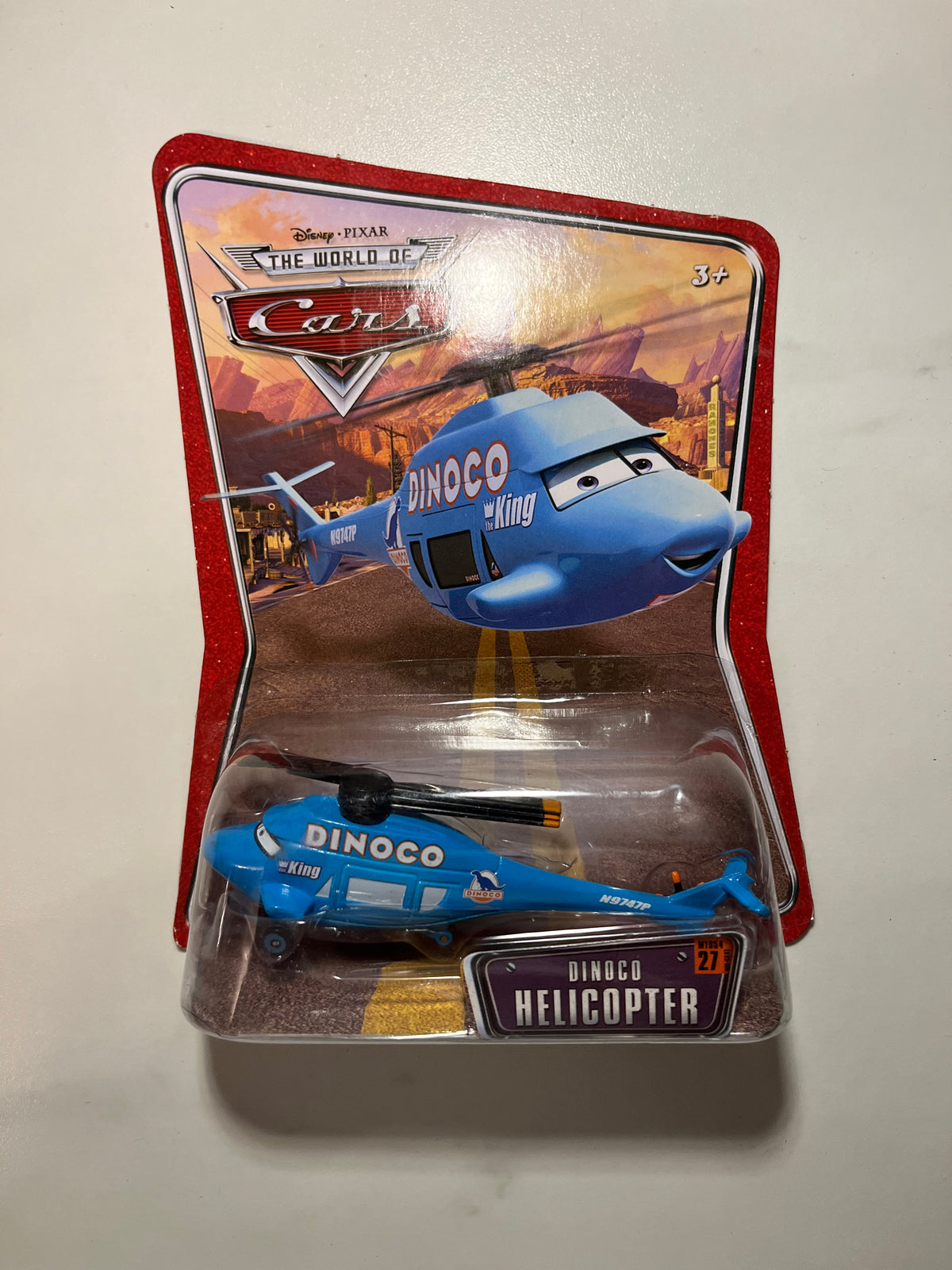 Hélicoptère Dinoco – Disney Pixar Cars Mattel – recto