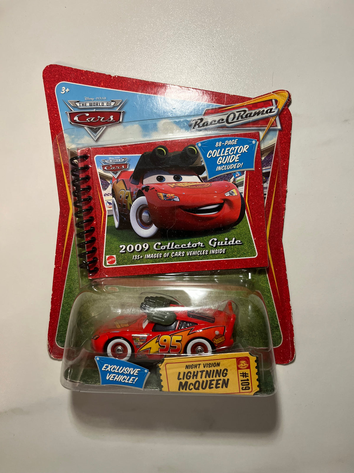 Flash McQueen Night Vision Race O Rama – Disney Pixar Cars Mattel – recto