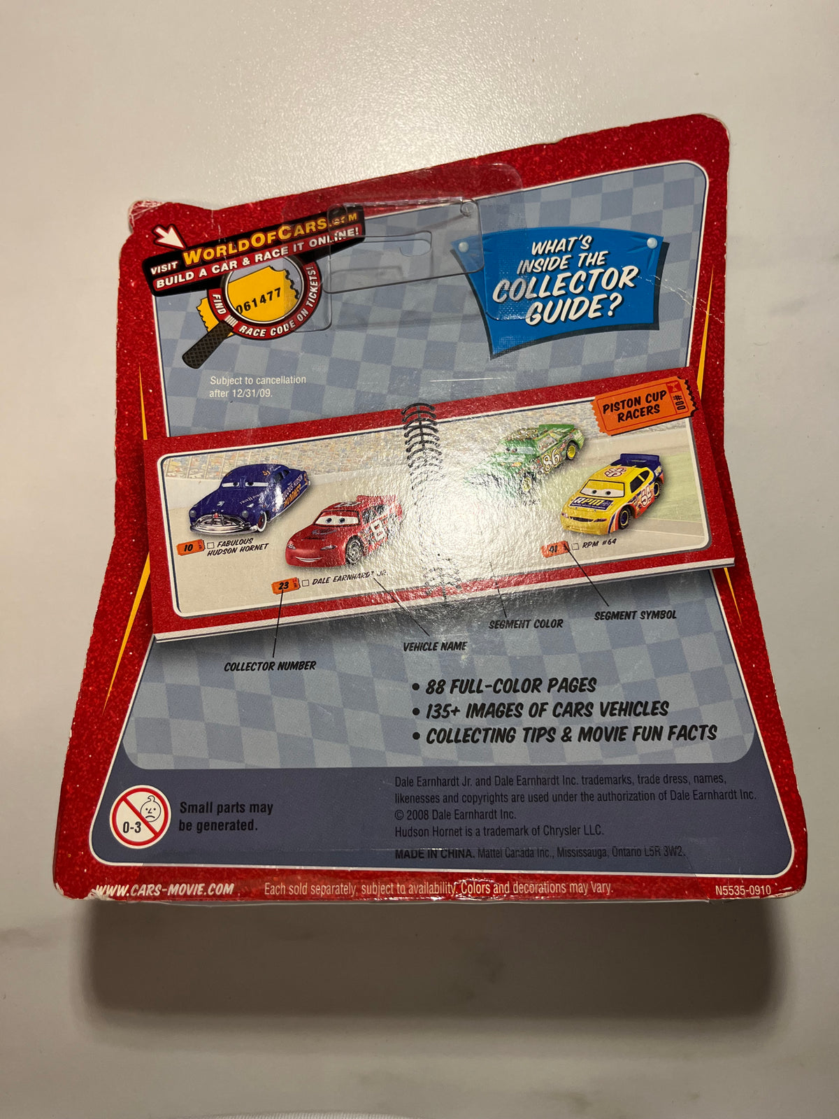 Flash McQueen Night Vision Race O Rama – Disney Pixar Cars Mattel – verso