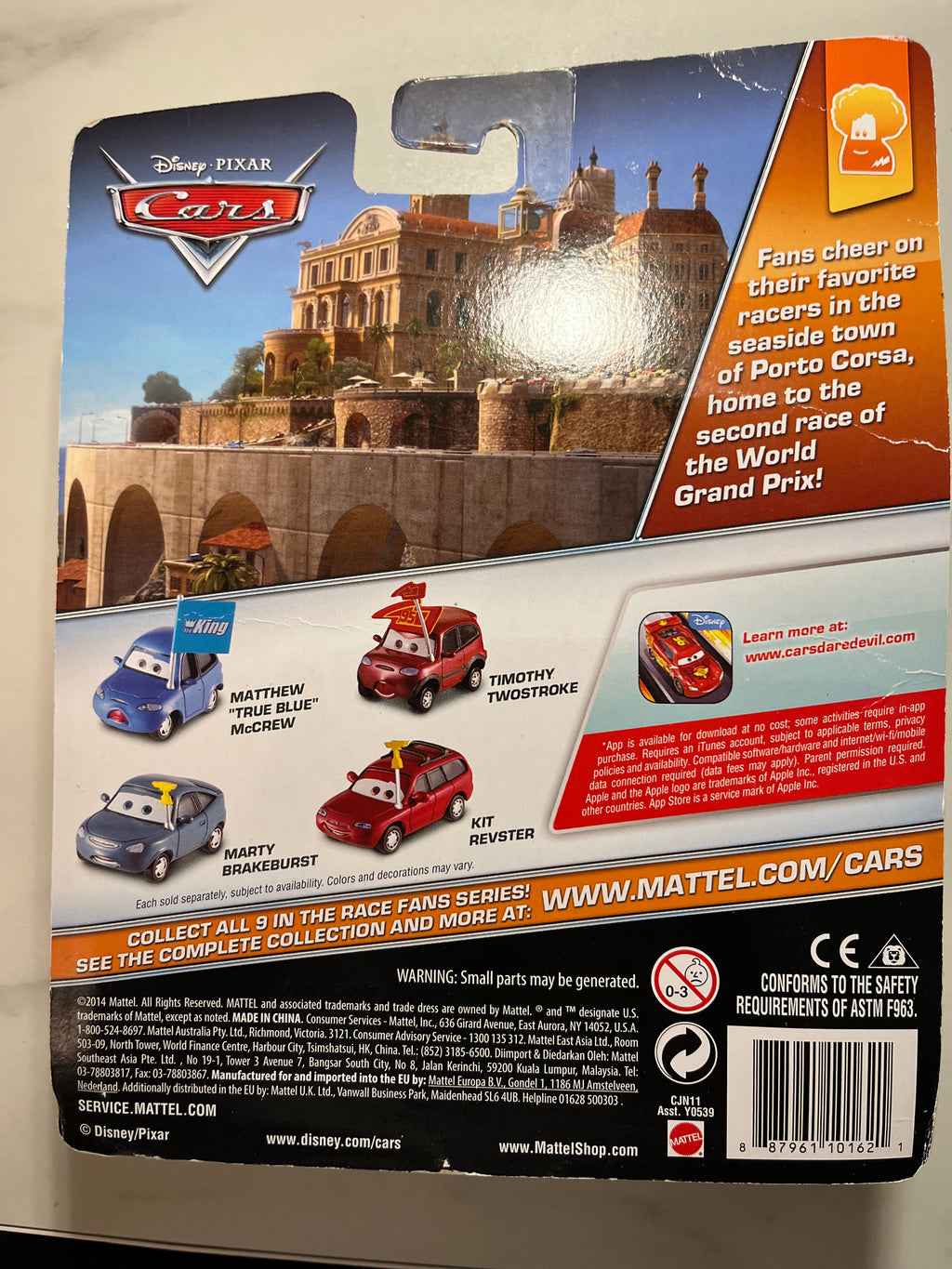 Benny Brakedrum Deluxe – Disney Pixar Cars Mattel – verso