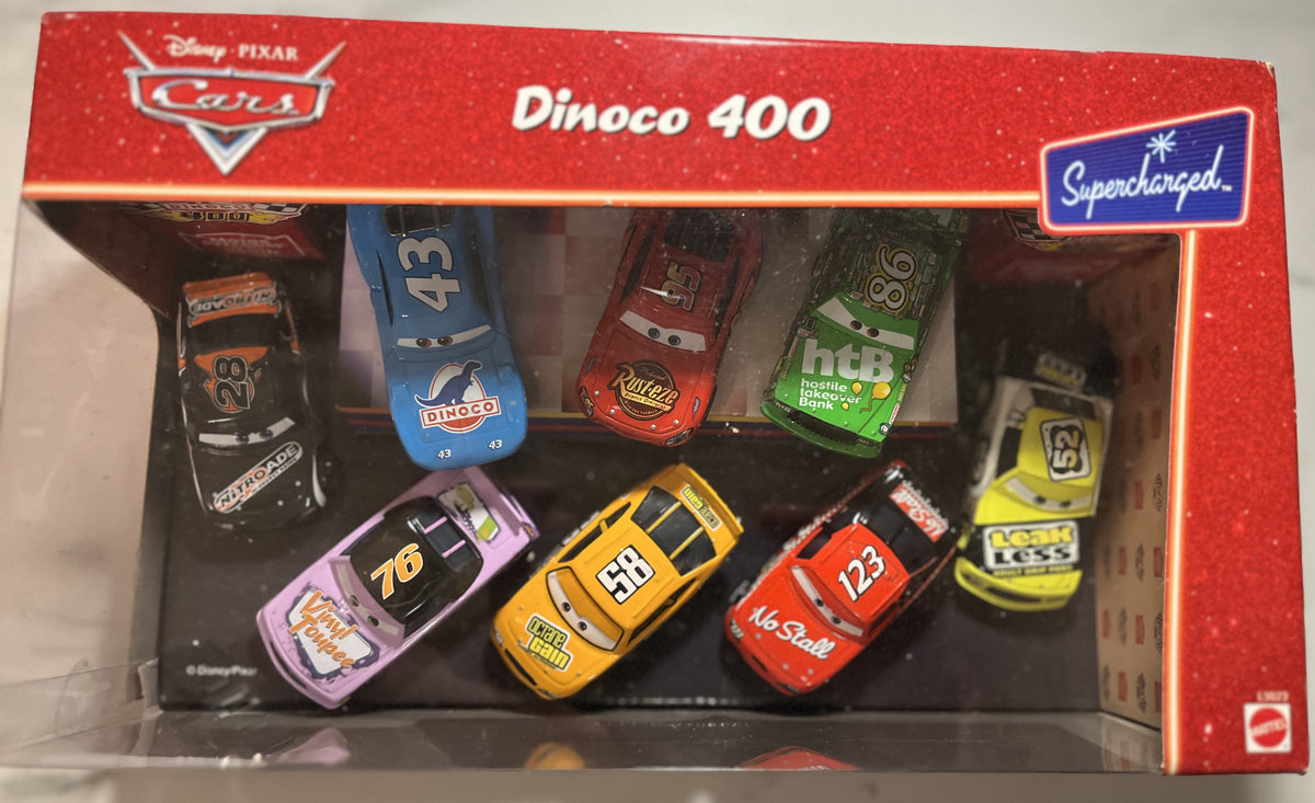 Coffret 8 voitures Piston Cup Dinoco 400 – Disney Pixar Cars Mattel – verso