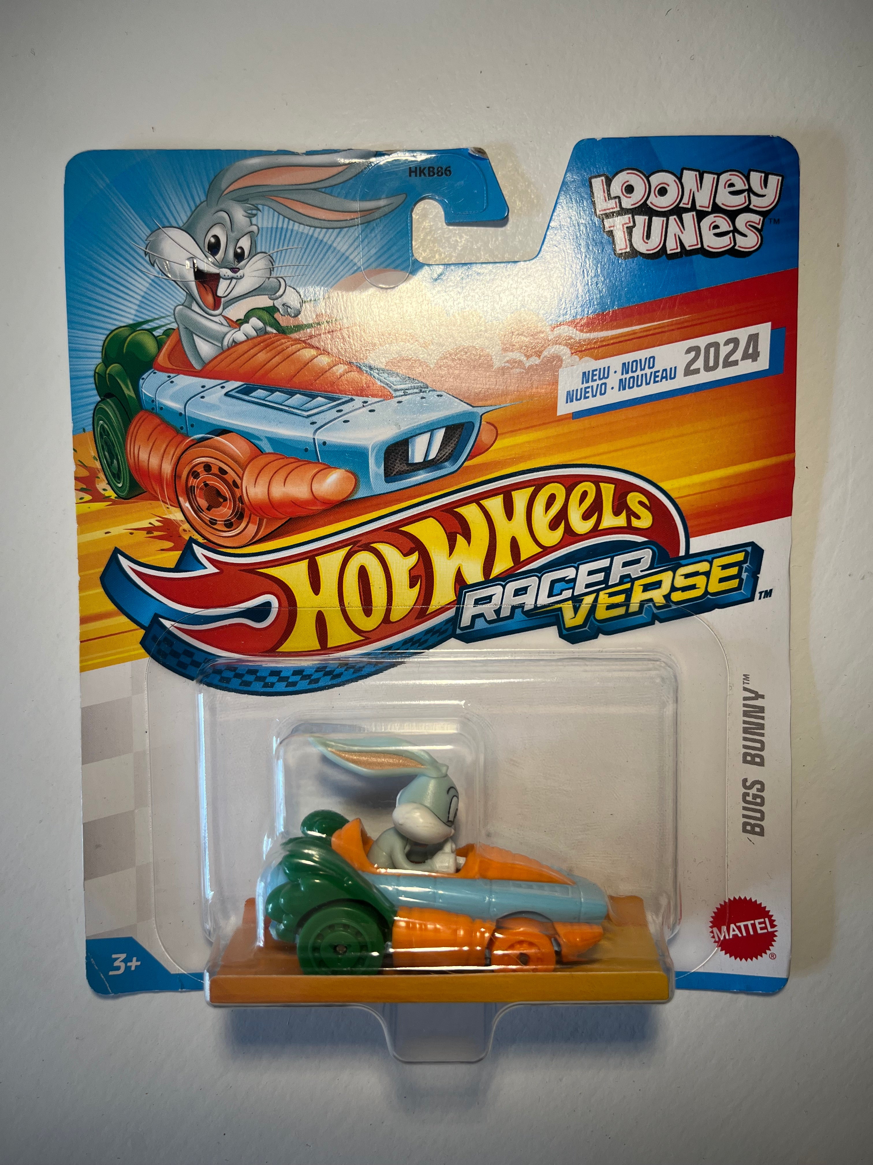Voiture Hot Wheels Racer Verse Bugs Bunny Rare Import USA Neuve Blister Scellé