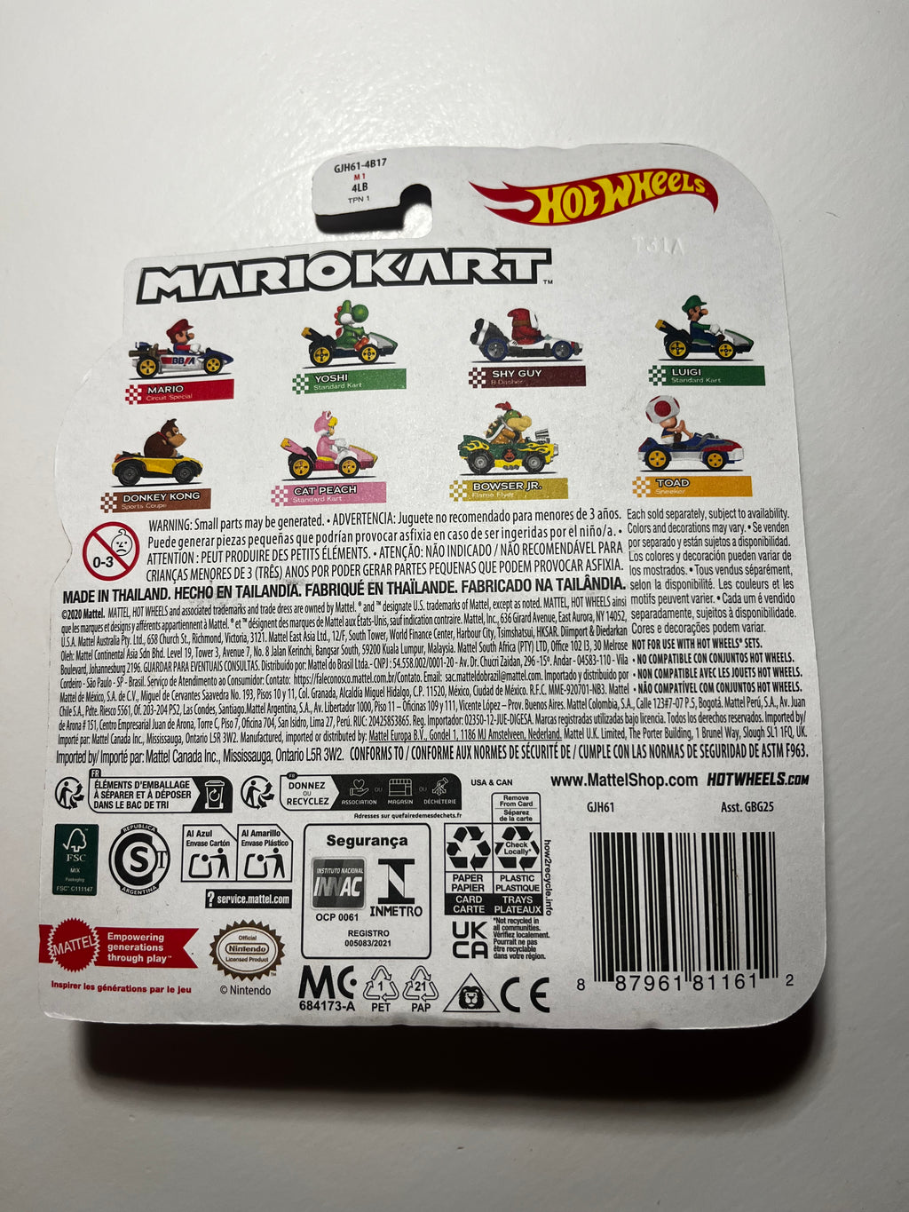 Shy Guy B-Dasher – Mario Kart Hot Wheels – Nintendo sous Blister