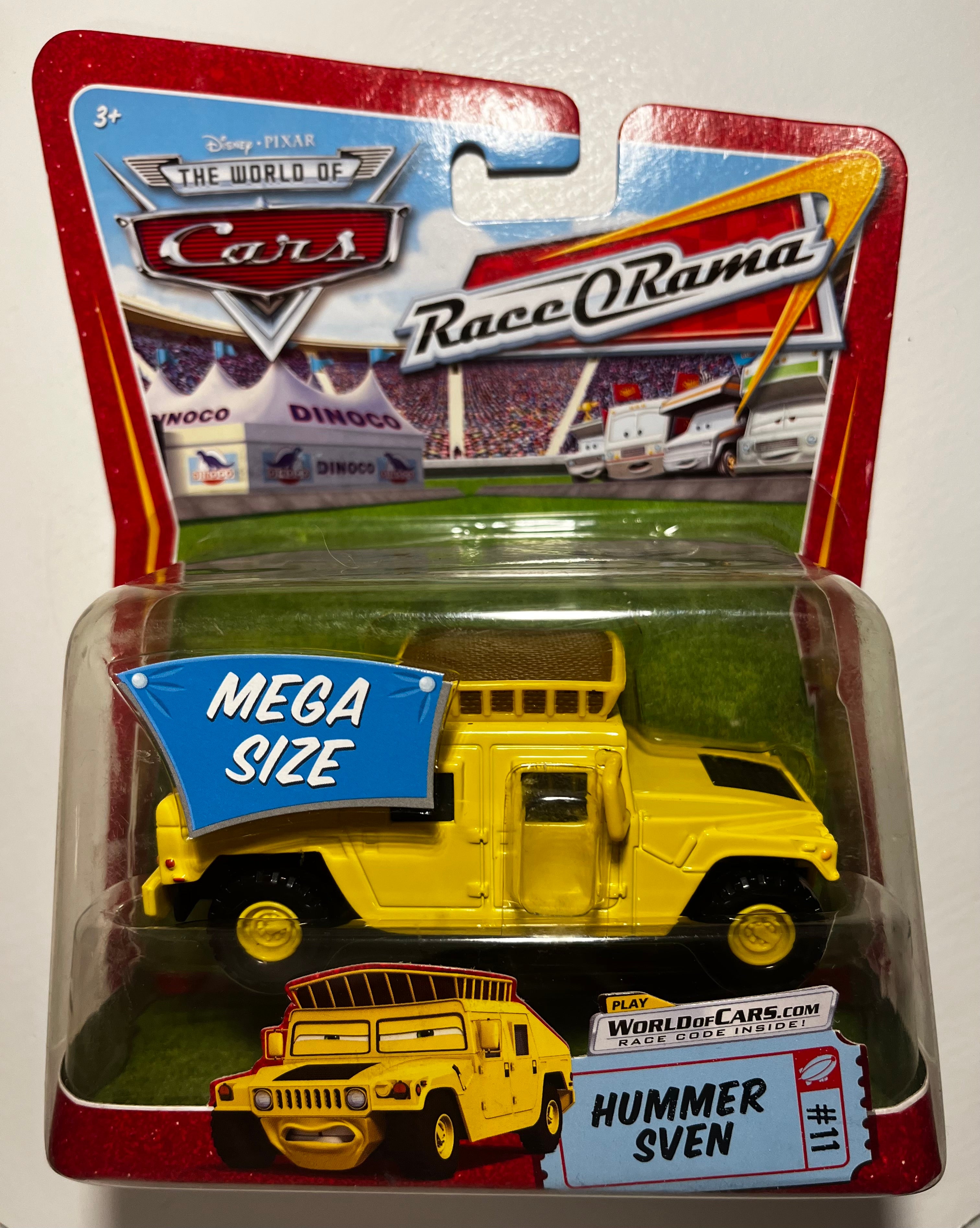 Hummer Sven Mega Size – Disney Pixar Cars Race O Rama #11 – Véhicule Rare sous Blister