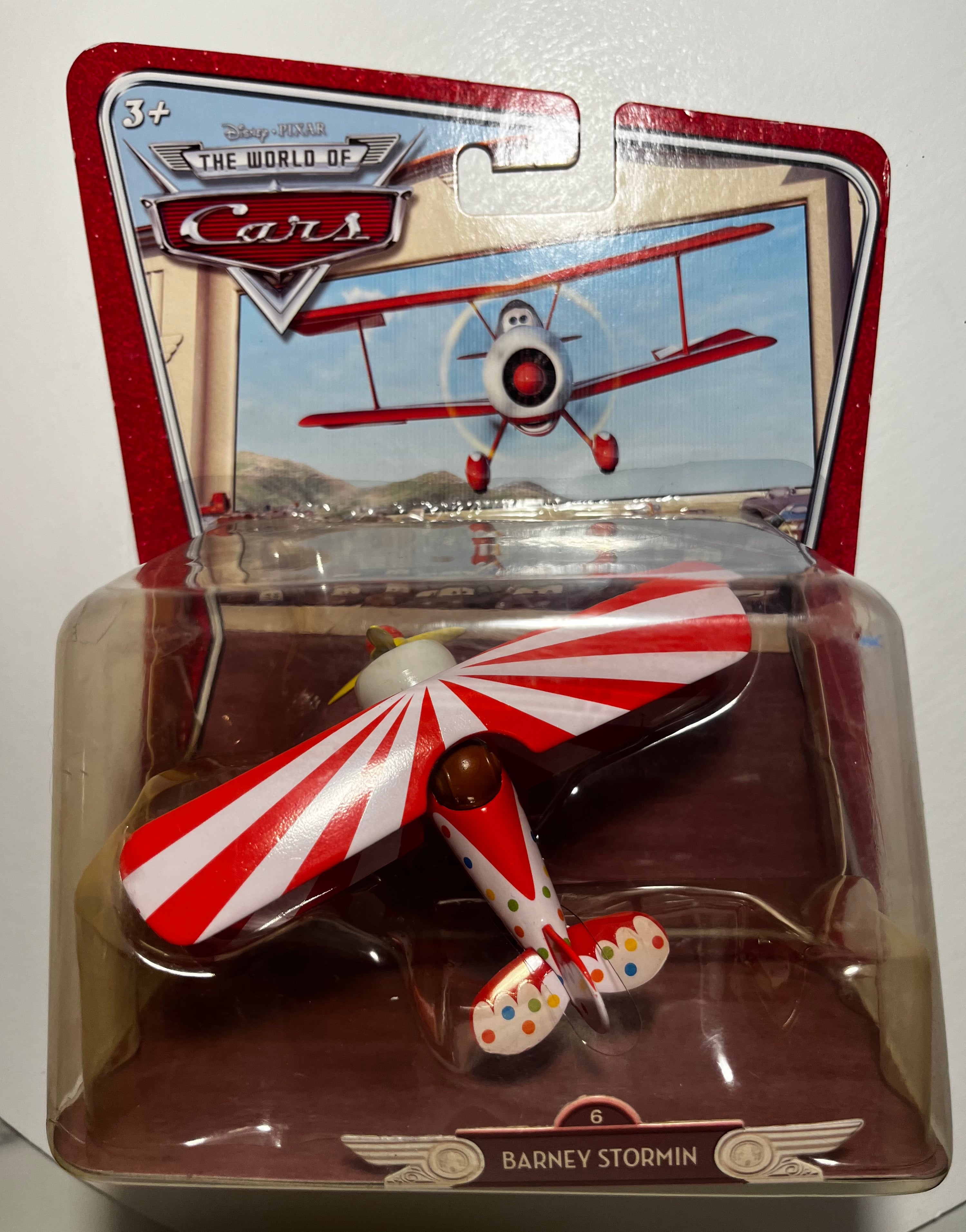 Barney Stormin – Disney Pixar Cars The World of Cars – Avion Rare sous Blister