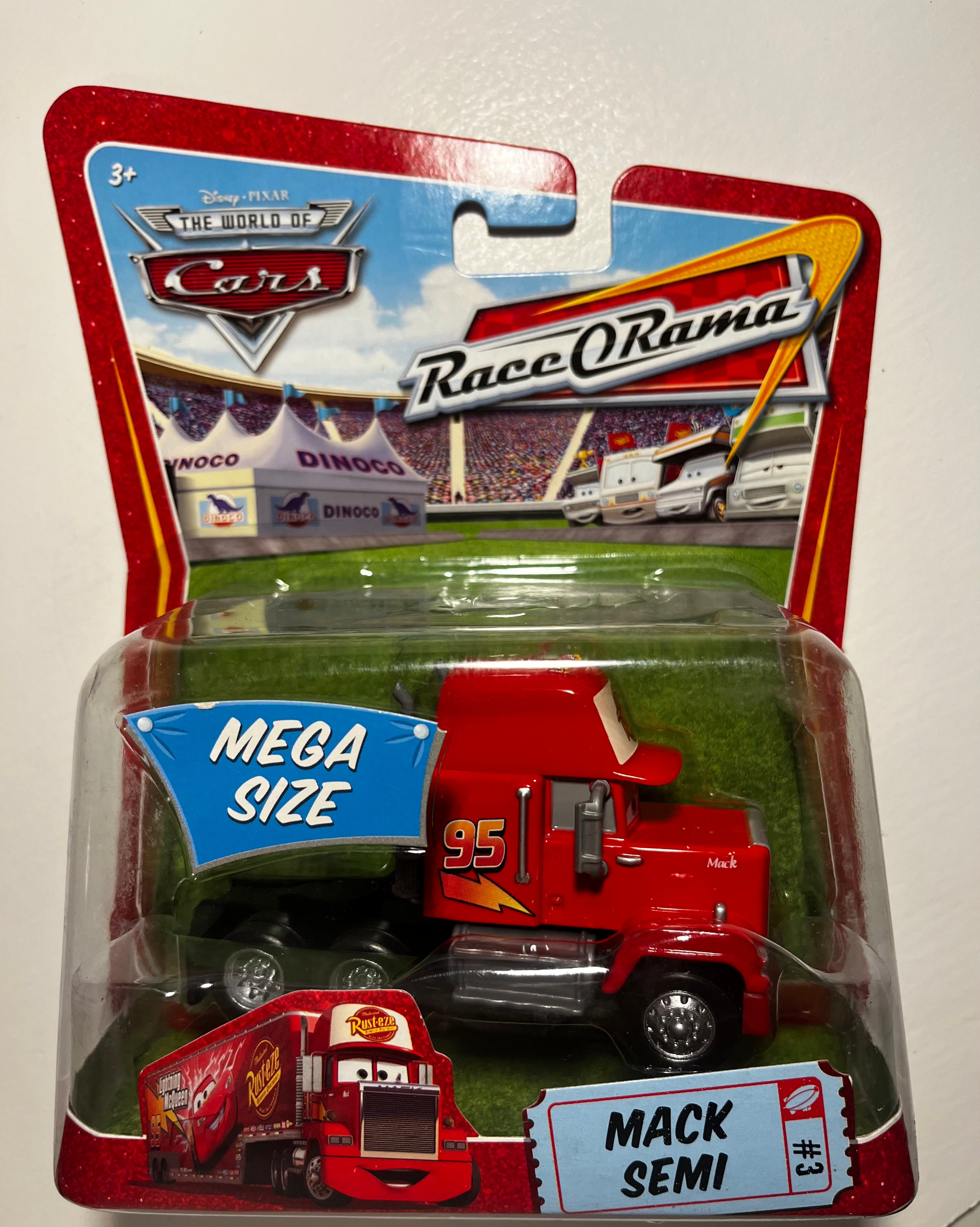 Mack Semi Mega Size – Disney Pixar Cars Race O Rama #3 – Camion Mack Rare sous Blister
