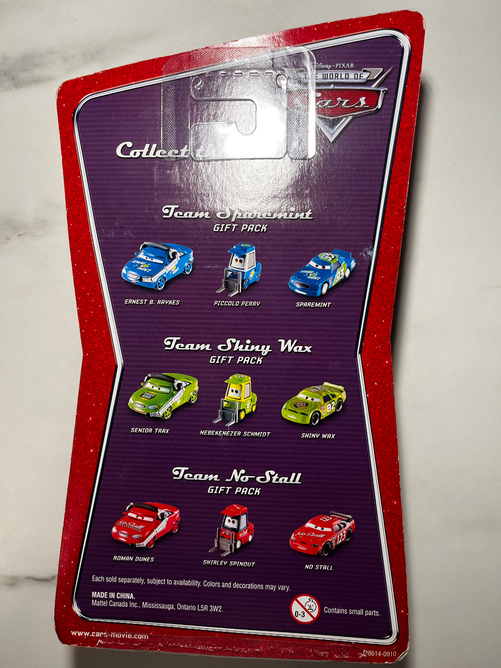 Team Shiny Wax Coffret – Disney Pixar Cars – Shiny Wax, Senior Trax & Nebekenezer Schmidt