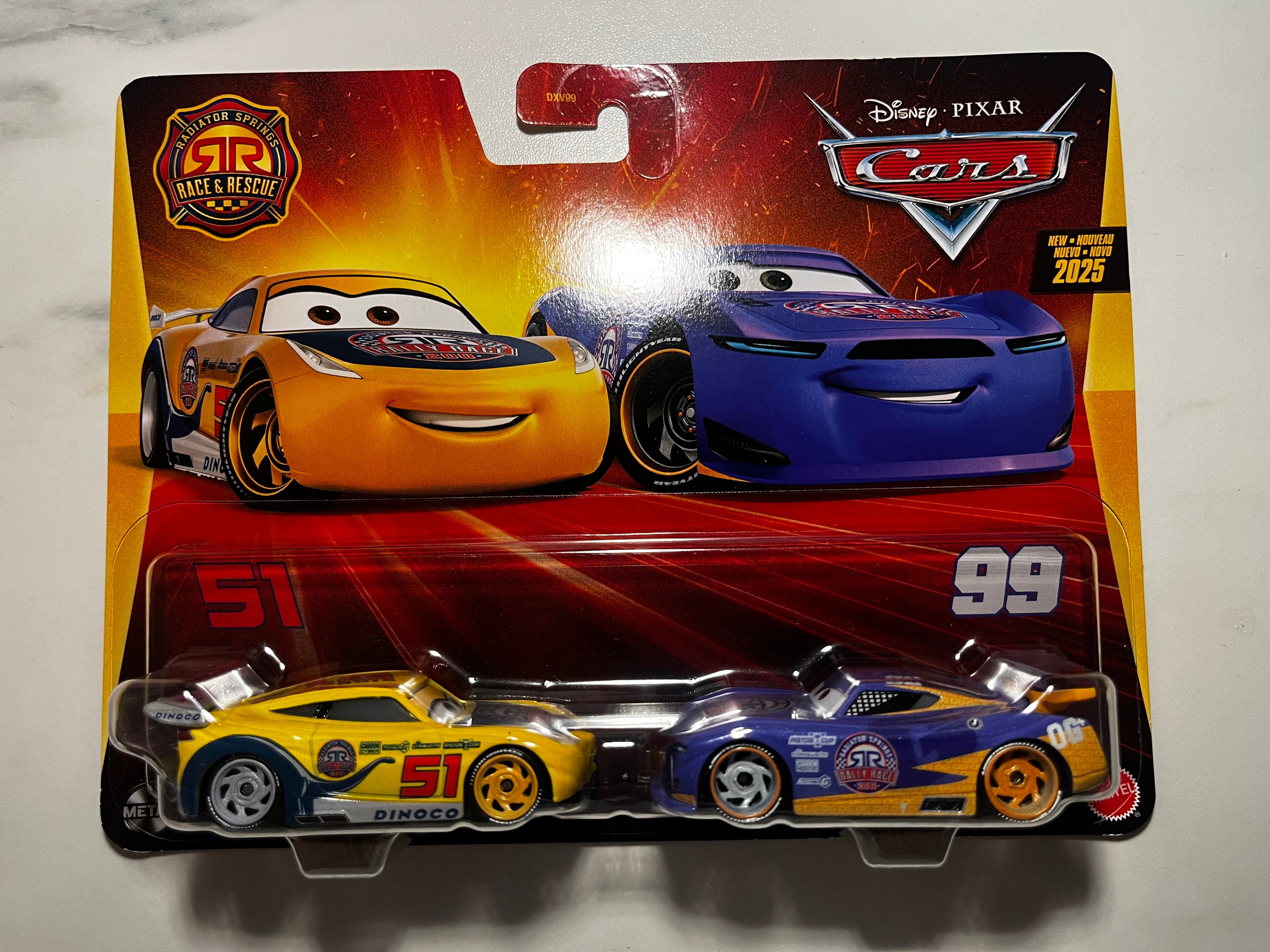Coffret Disney Pixar Cars Radiator Springs Race & Rescue 2025 – Coffret 2 Pack #51 & #99