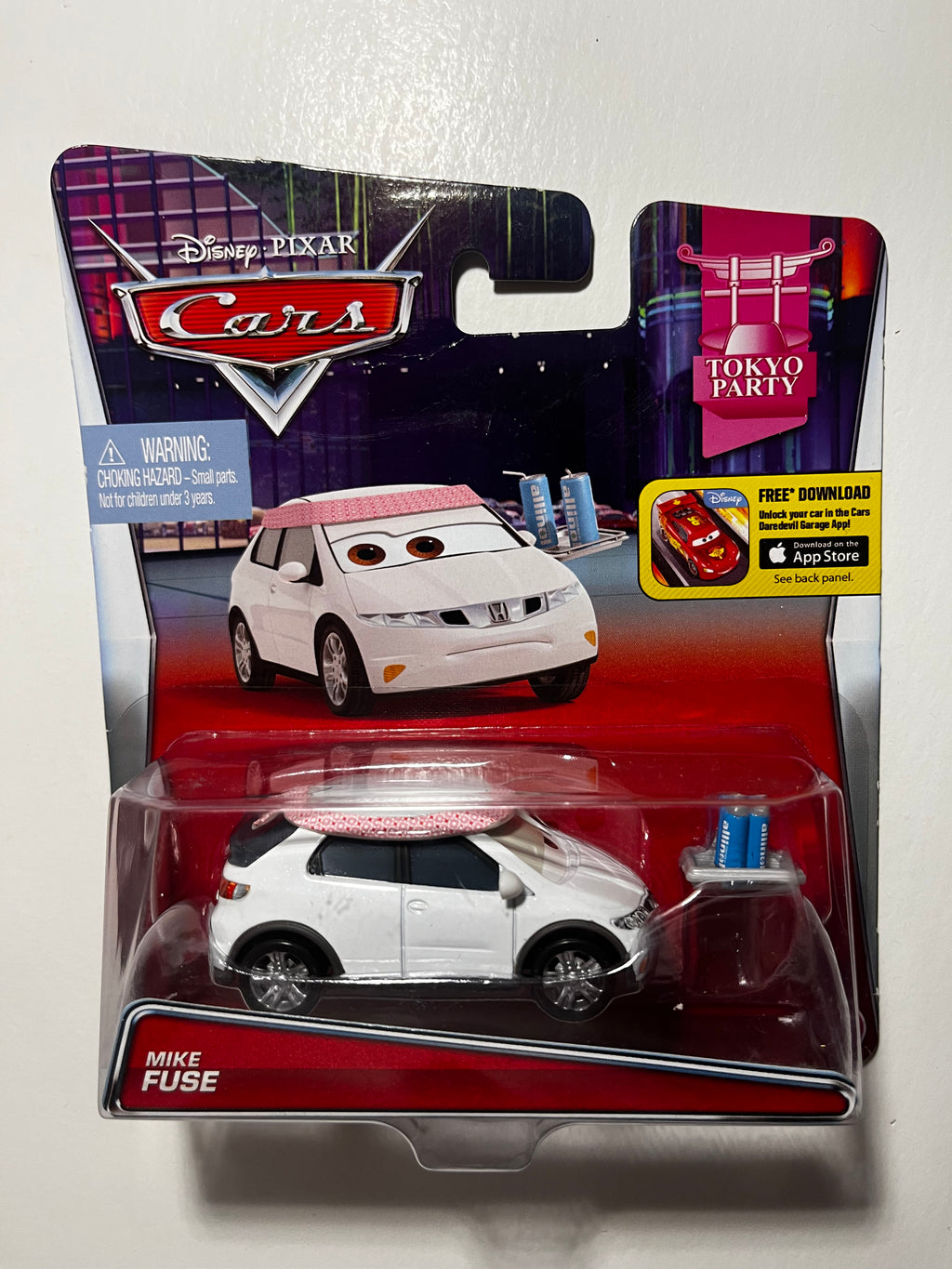 Mike Fuse – Disney Pixar Cars Tokyo Party – Voiture Rare sous Blister