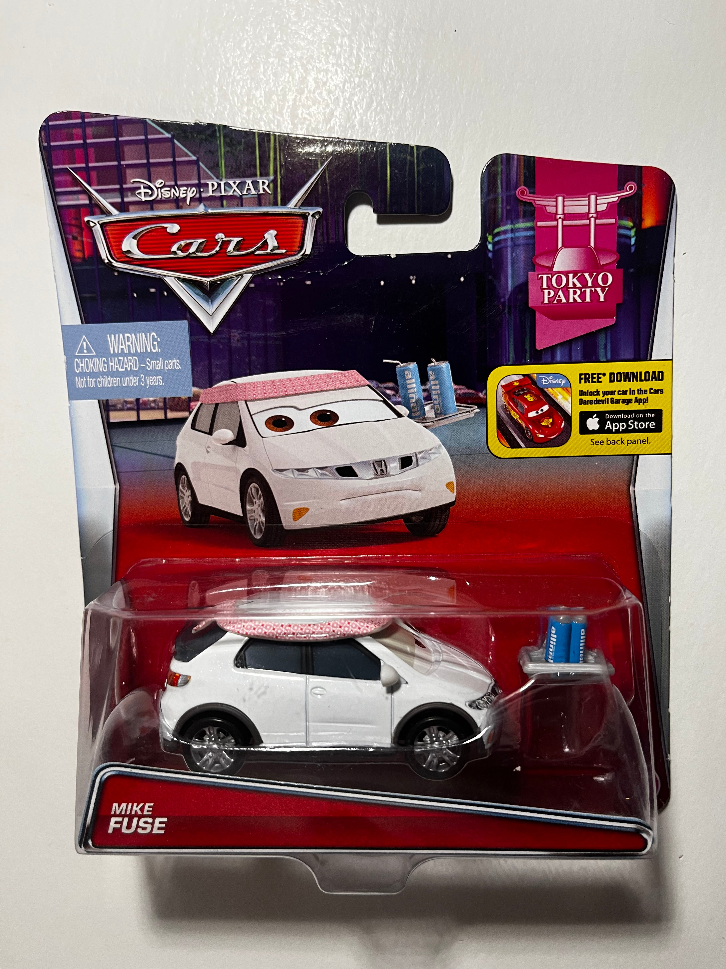 Mike Fuse – Disney Pixar Cars Tokyo Party – Voiture Rare sous Blister