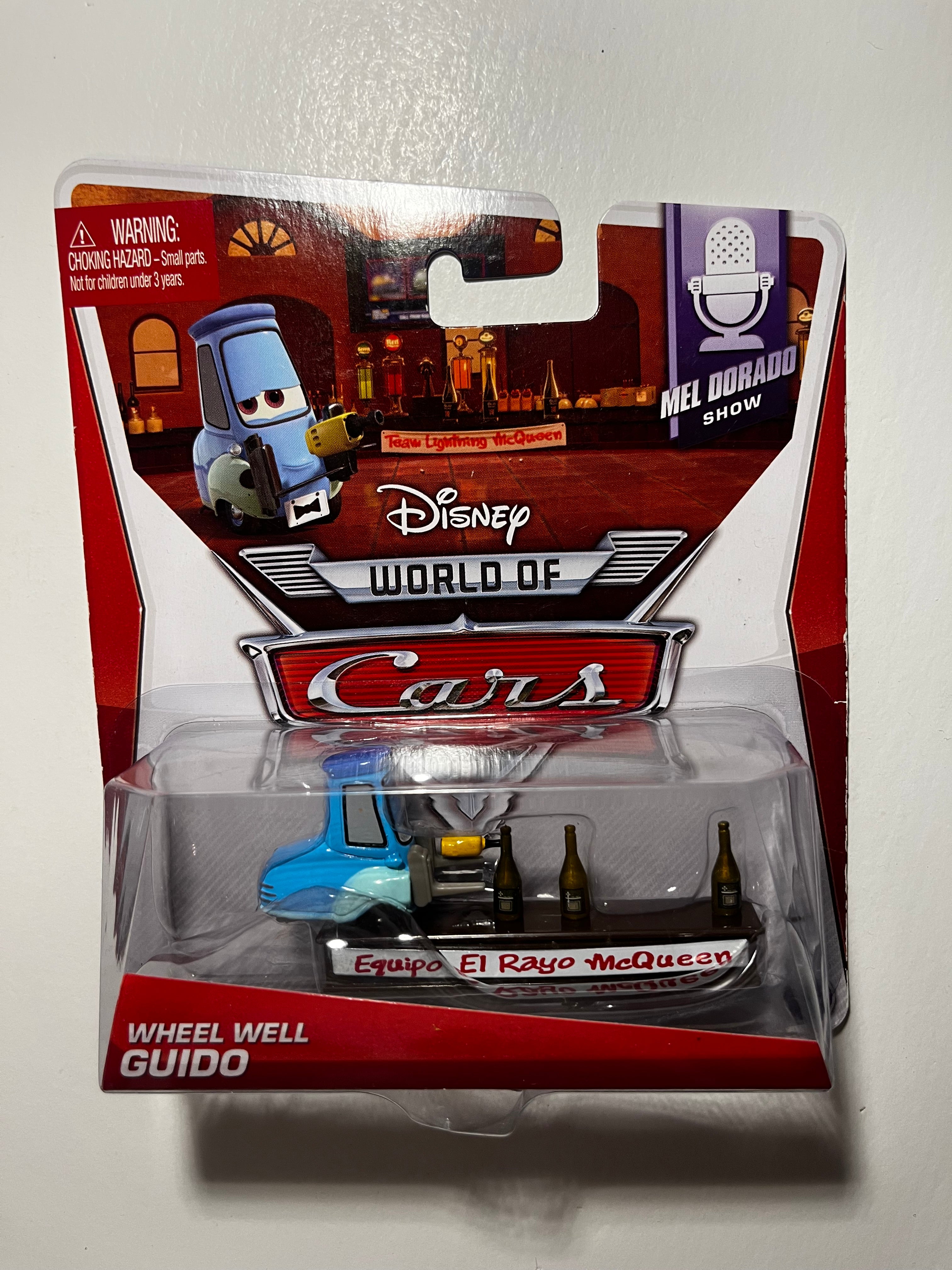 Wheel Well Guido – Disney Pixar Cars Mel Dorado Show – Guido Rare sous Blister