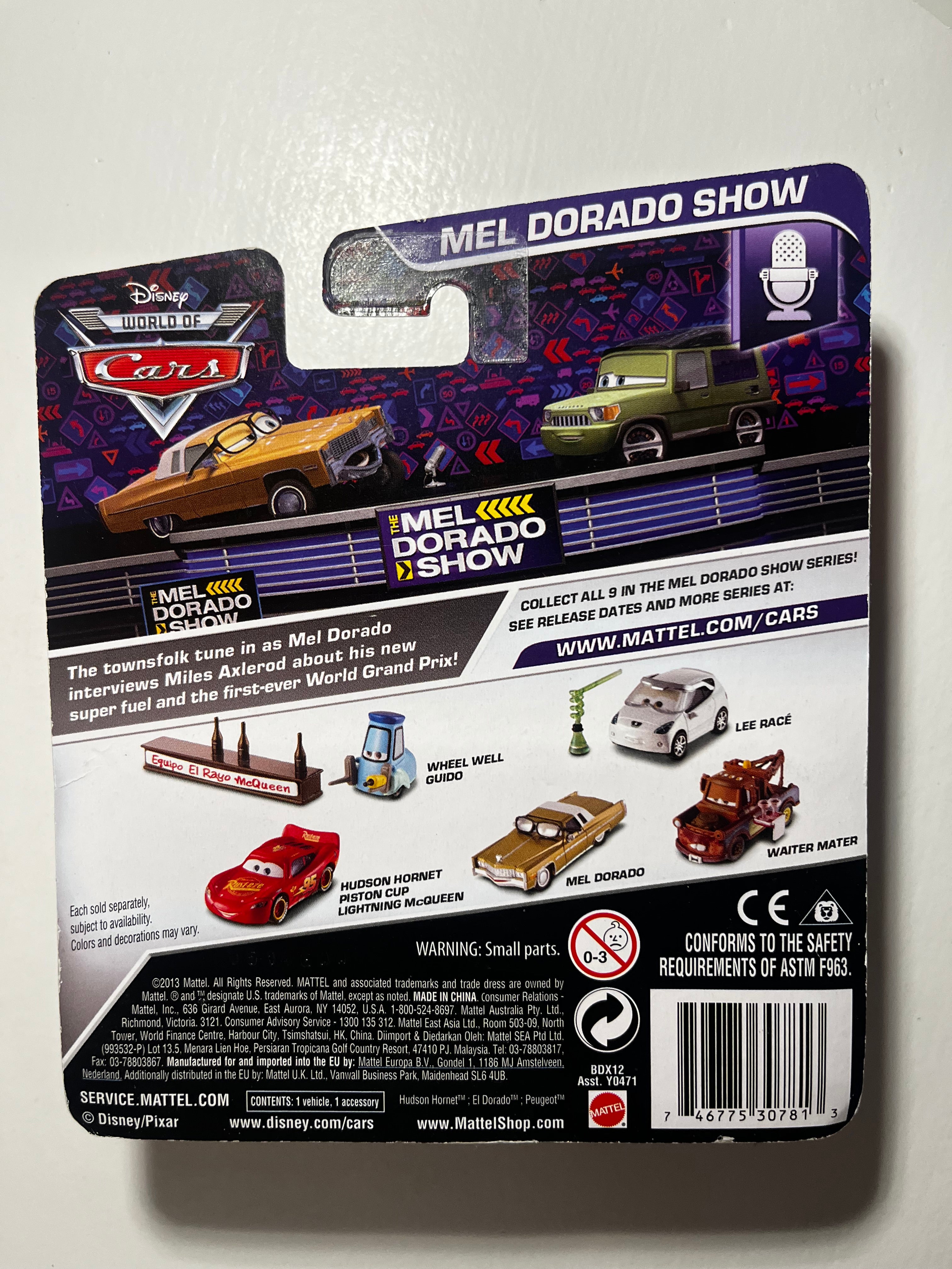 Wheel Well Guido – Disney Pixar Cars Mel Dorado Show – Guido Rare sous Blister