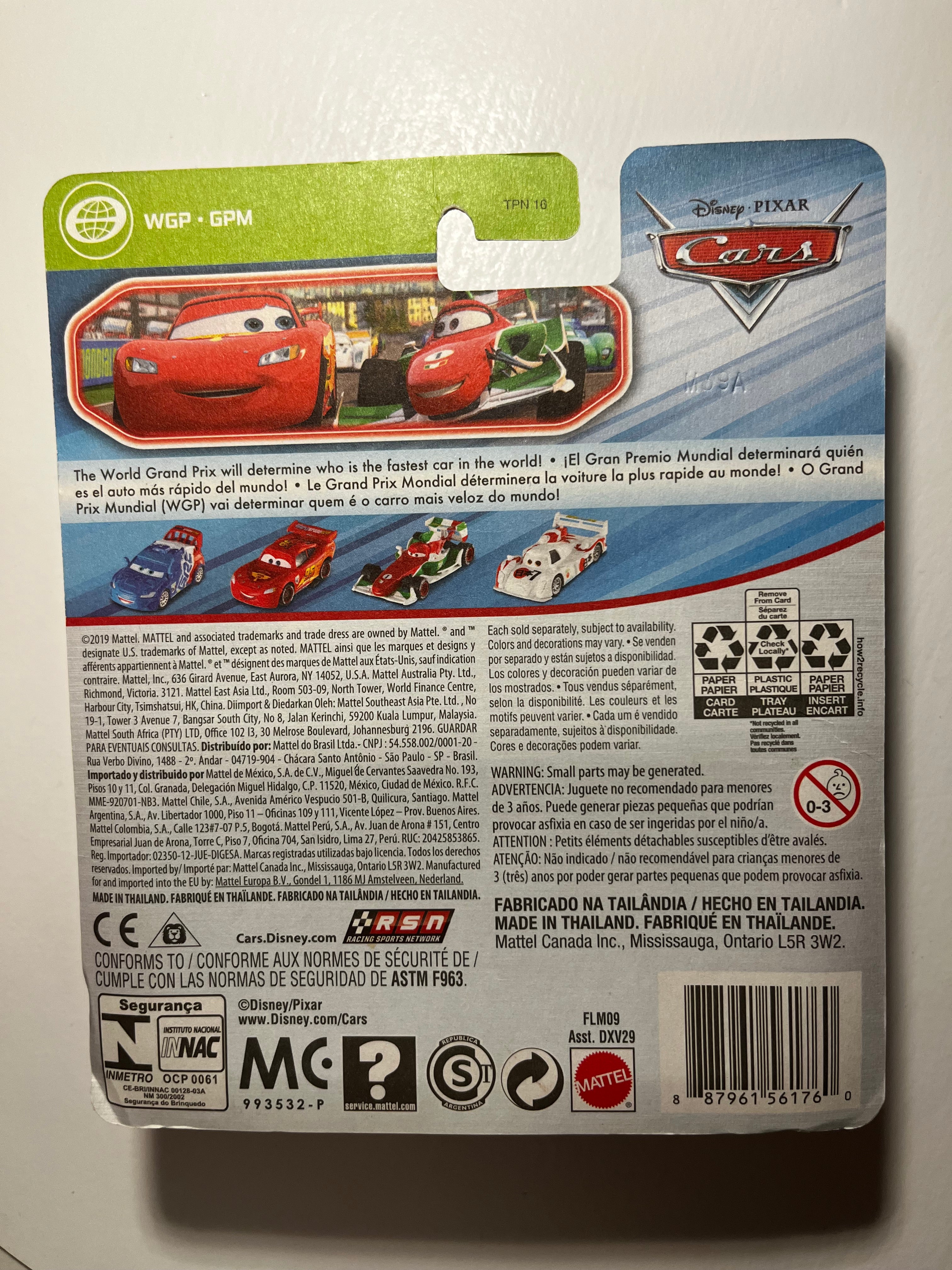 Shu Todoroki – Disney Pixar Cars World Grand Prix – Voiture Rare sous Blister