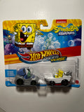 Hot Wheels Racer Verse SpongeBob SquarePants & Plankton – Pack Exclusif Sous Blister