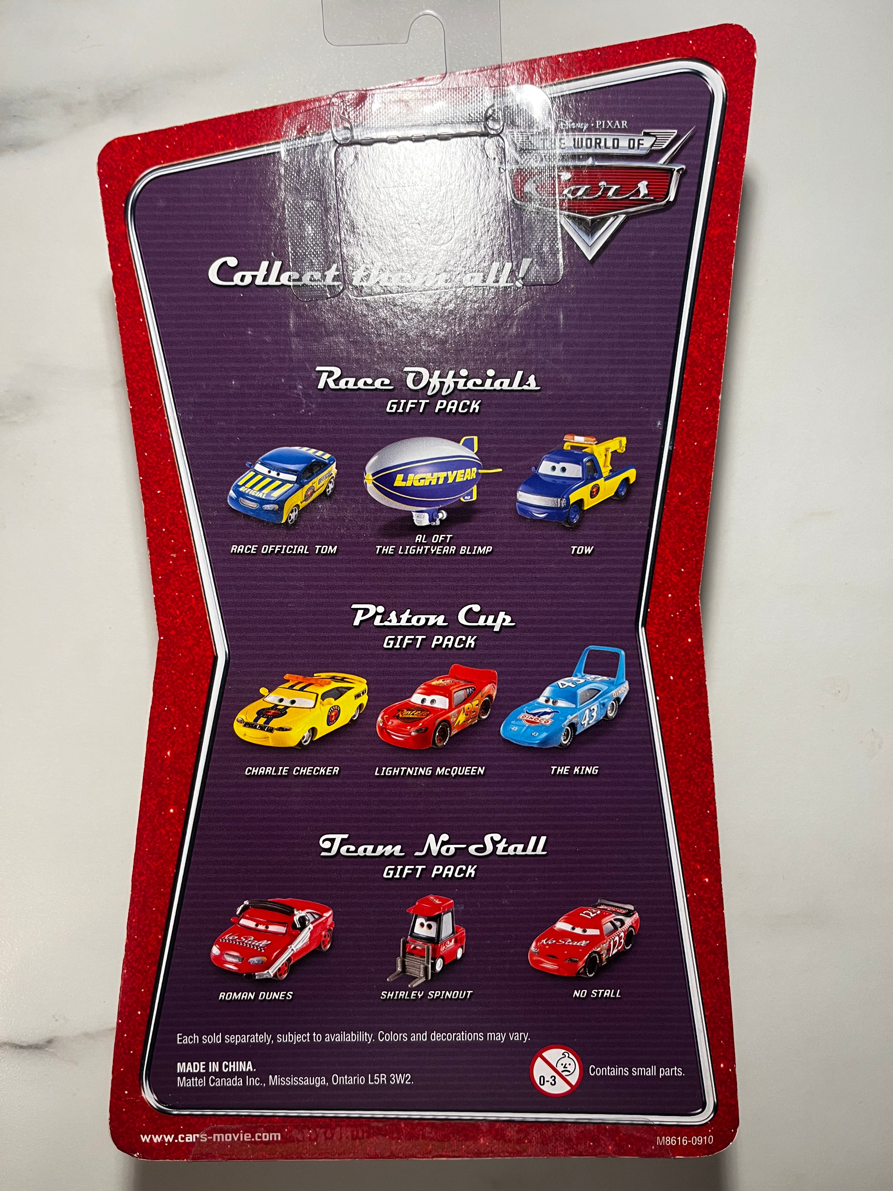 Coffret Disney Pixar Cars – Team No Stall Gift Pack – The World of Cars – Sous Blister