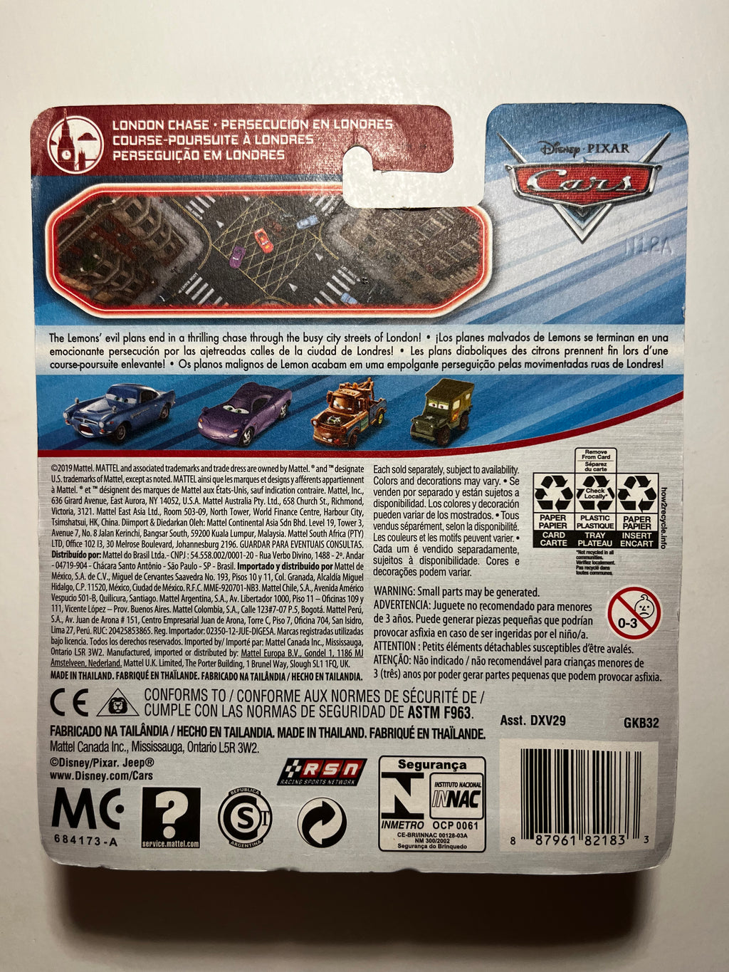 Disney Pixar Cars – Holley Shiftwell – London Chase – Sous Blister