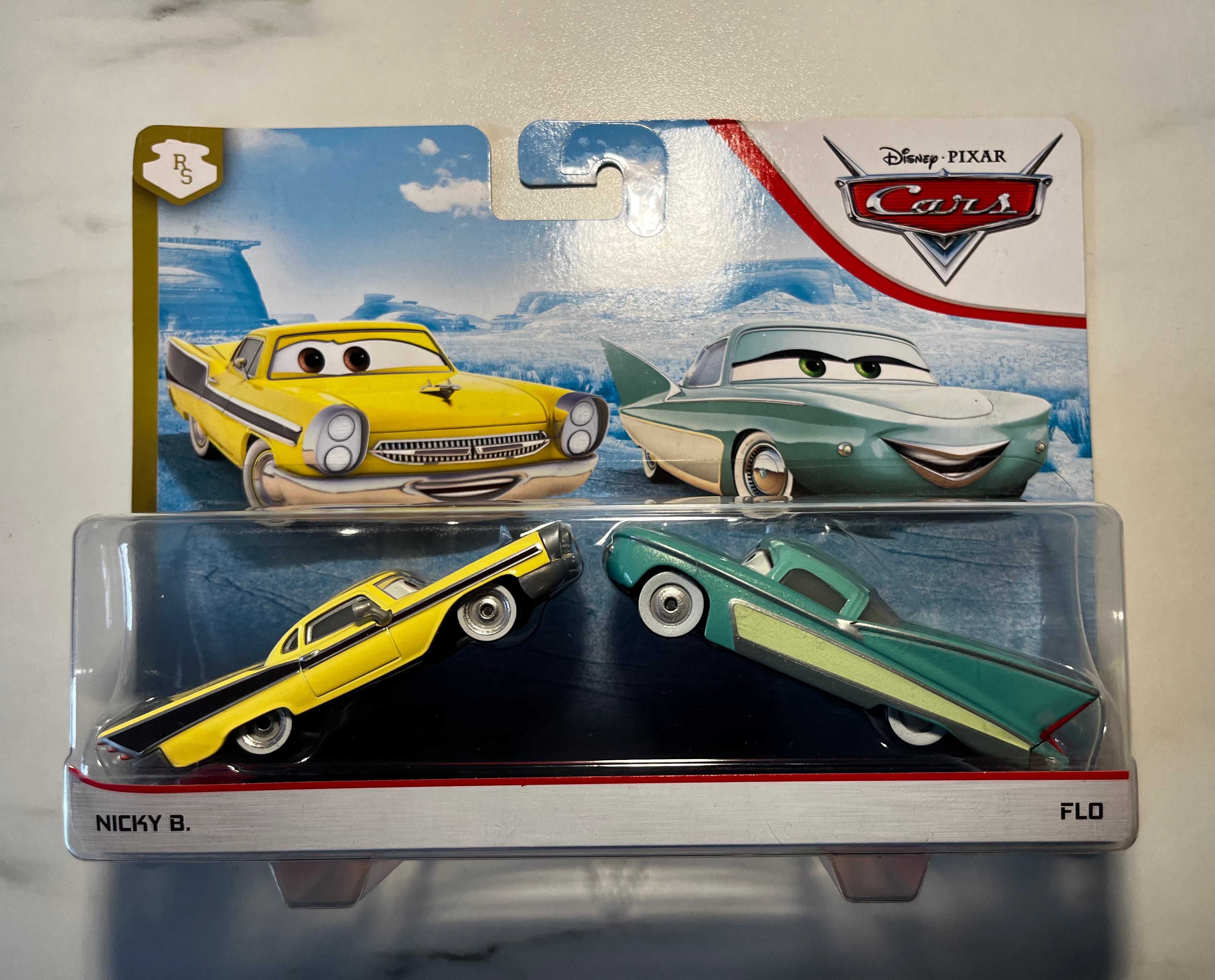 Coffret Disney Pixar Cars – Nicky B. & Flo – Radiator Springs – Métal – Sous Blister