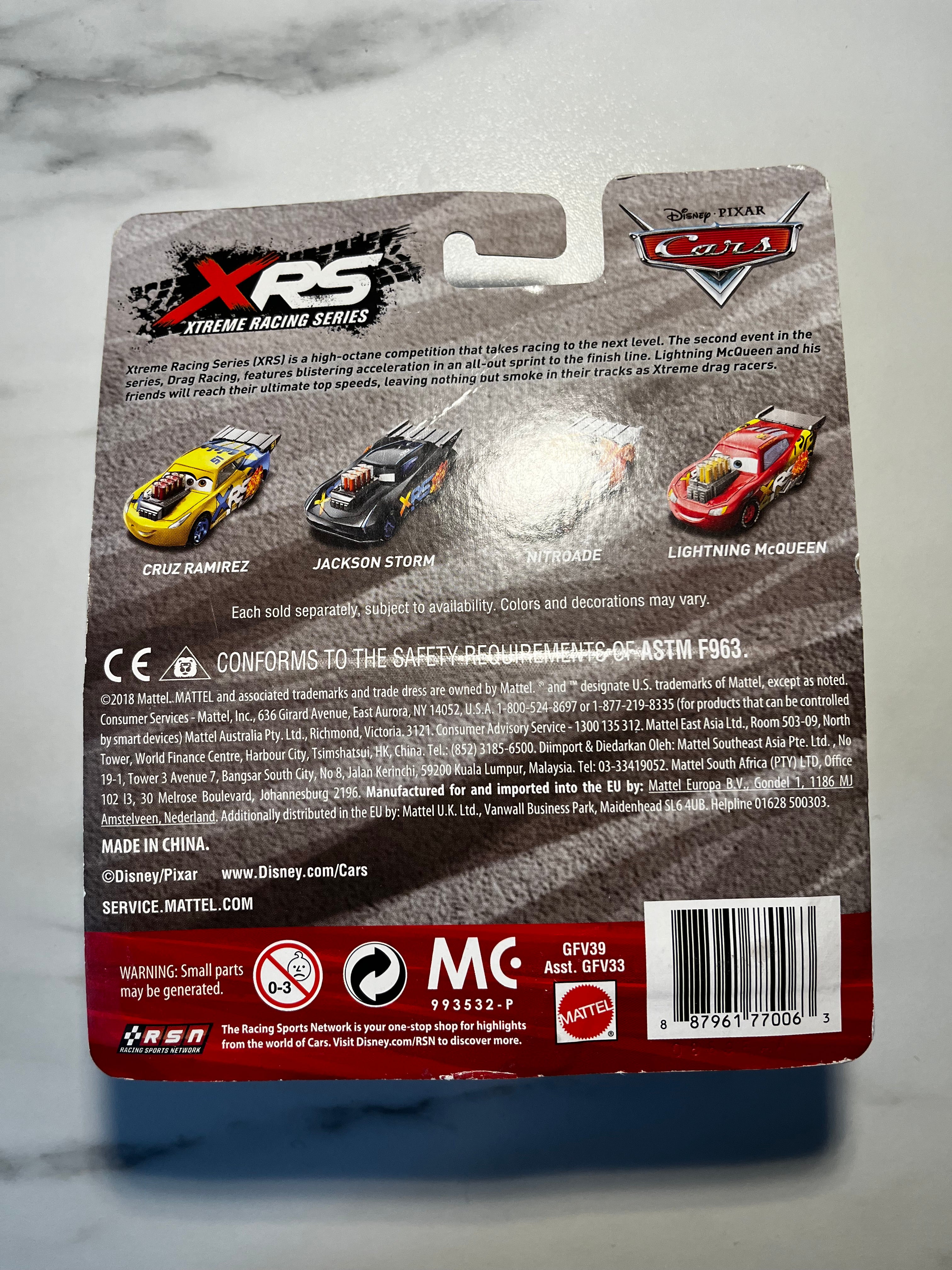 Disney Pixar Cars – Lil’ Torquey – XRS Drag Racing – Moving Pistons – Sous Blister