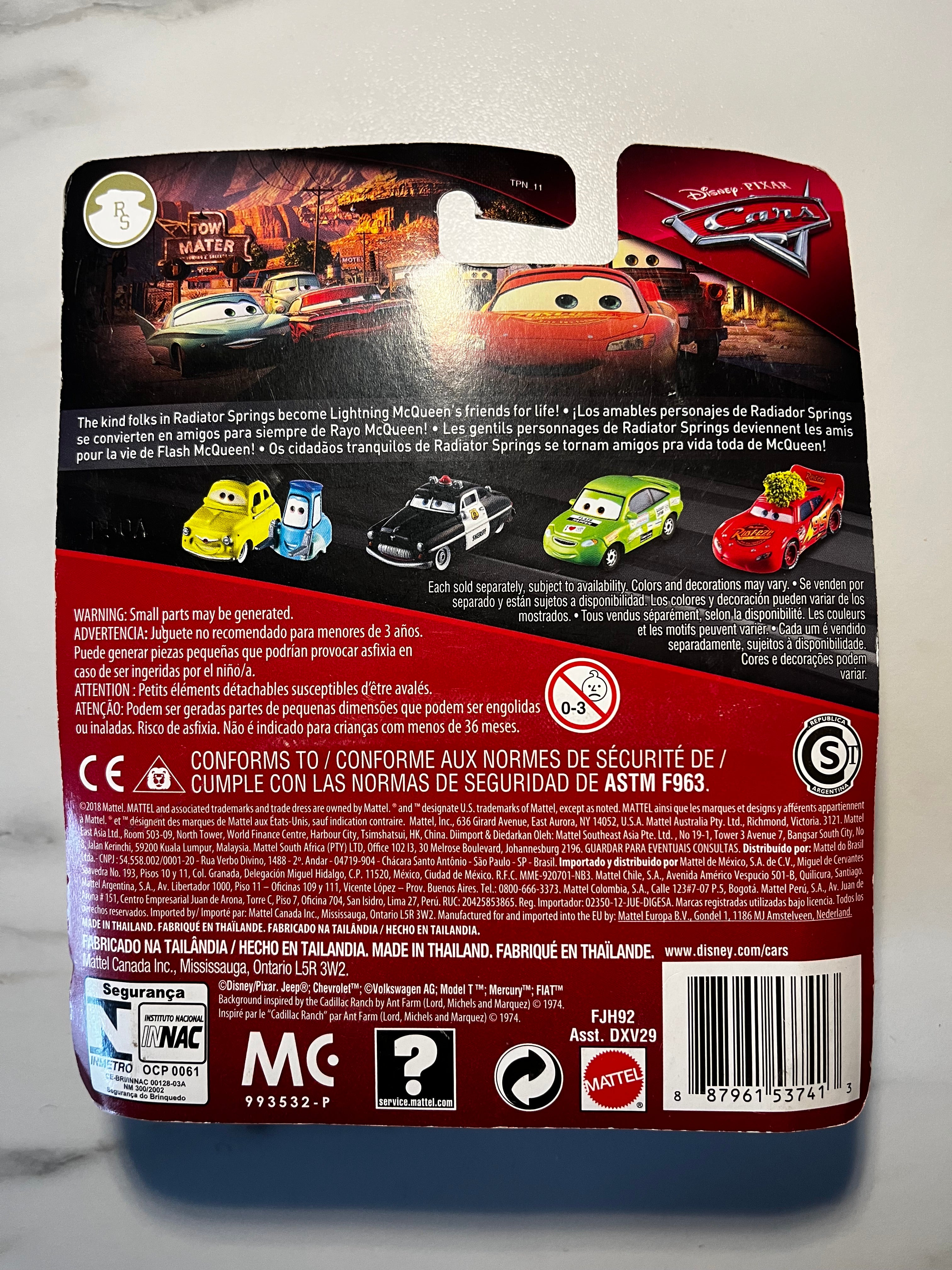 Disney Pixar Cars – Mater (Mate) – Radiator Springs – Sous Blister
