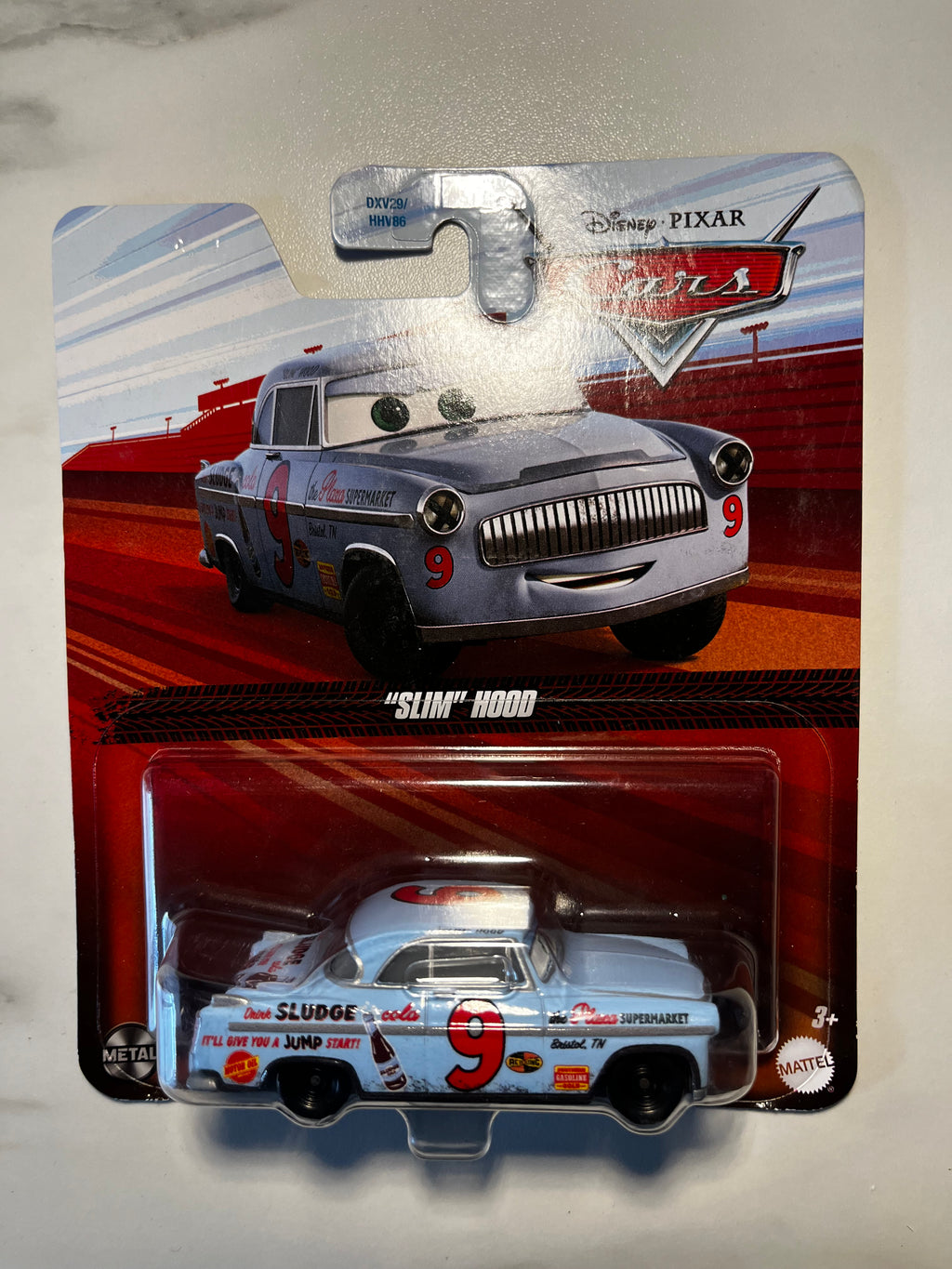Disney Pixar Cars – “Slim” Hood #9 – Métal – Sous Blister