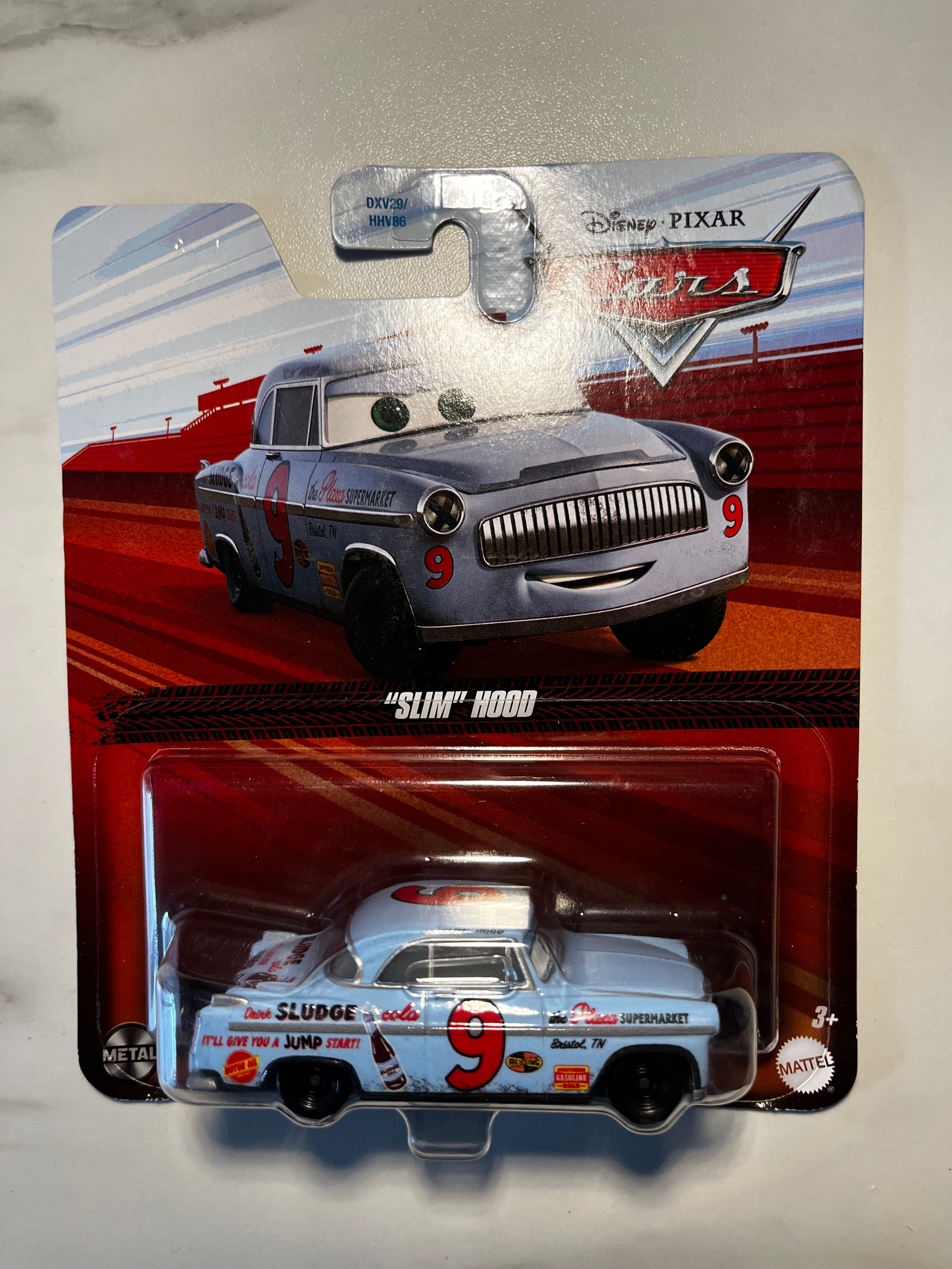 Disney Pixar Cars – “Slim” Hood #9 – Métal – Sous Blister
