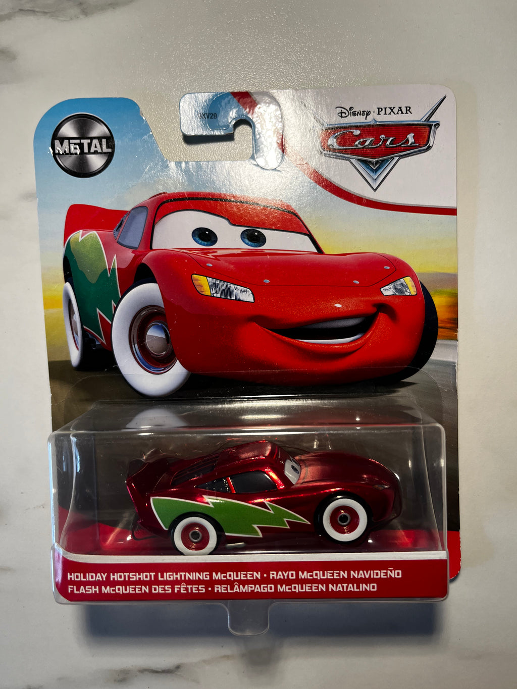 Disney Pixar Cars – Holiday Hotshot Lightning McQueen – Métal – Sous Blister