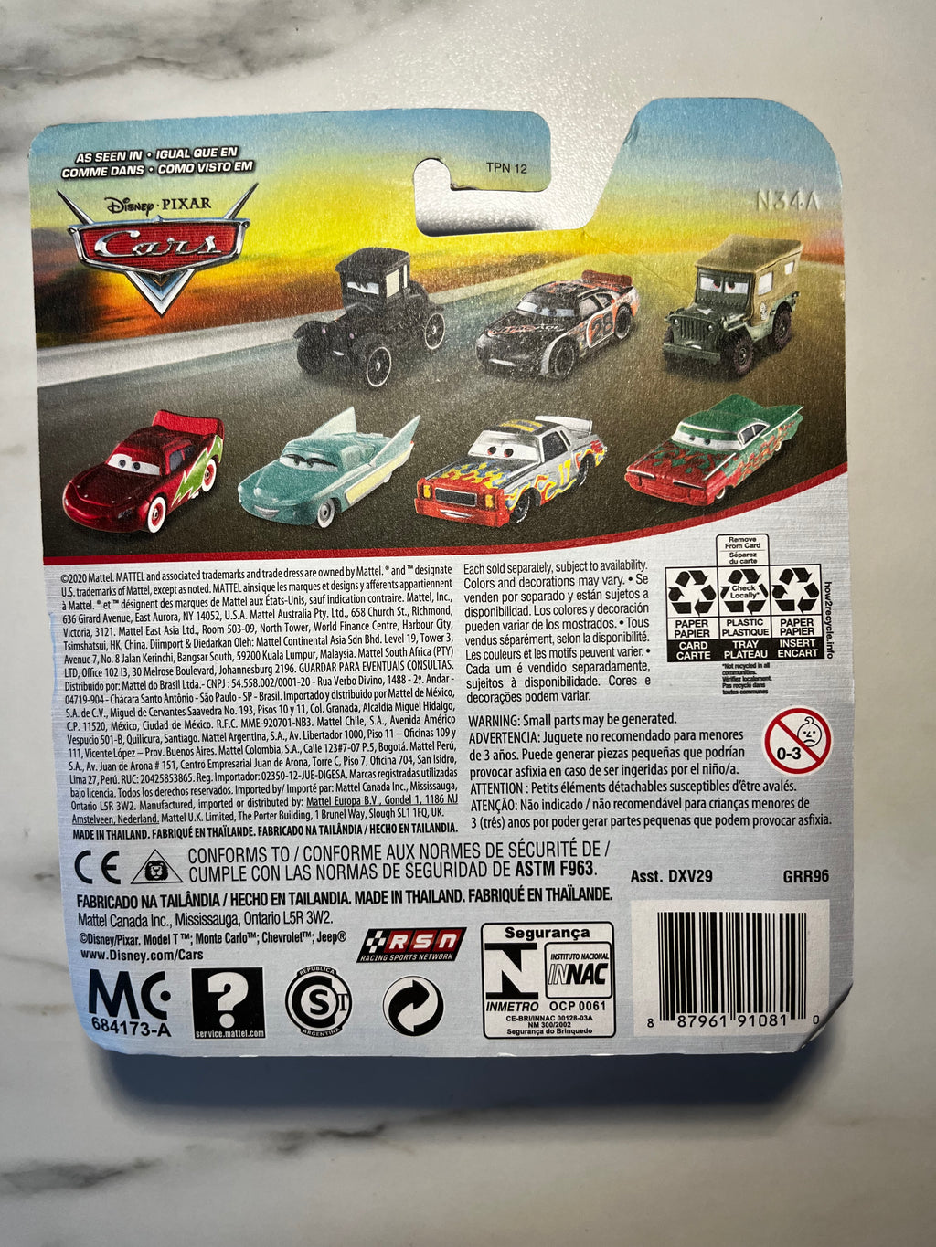 Disney Pixar Cars – Holiday Hotshot Lightning McQueen – Métal – Sous Blister