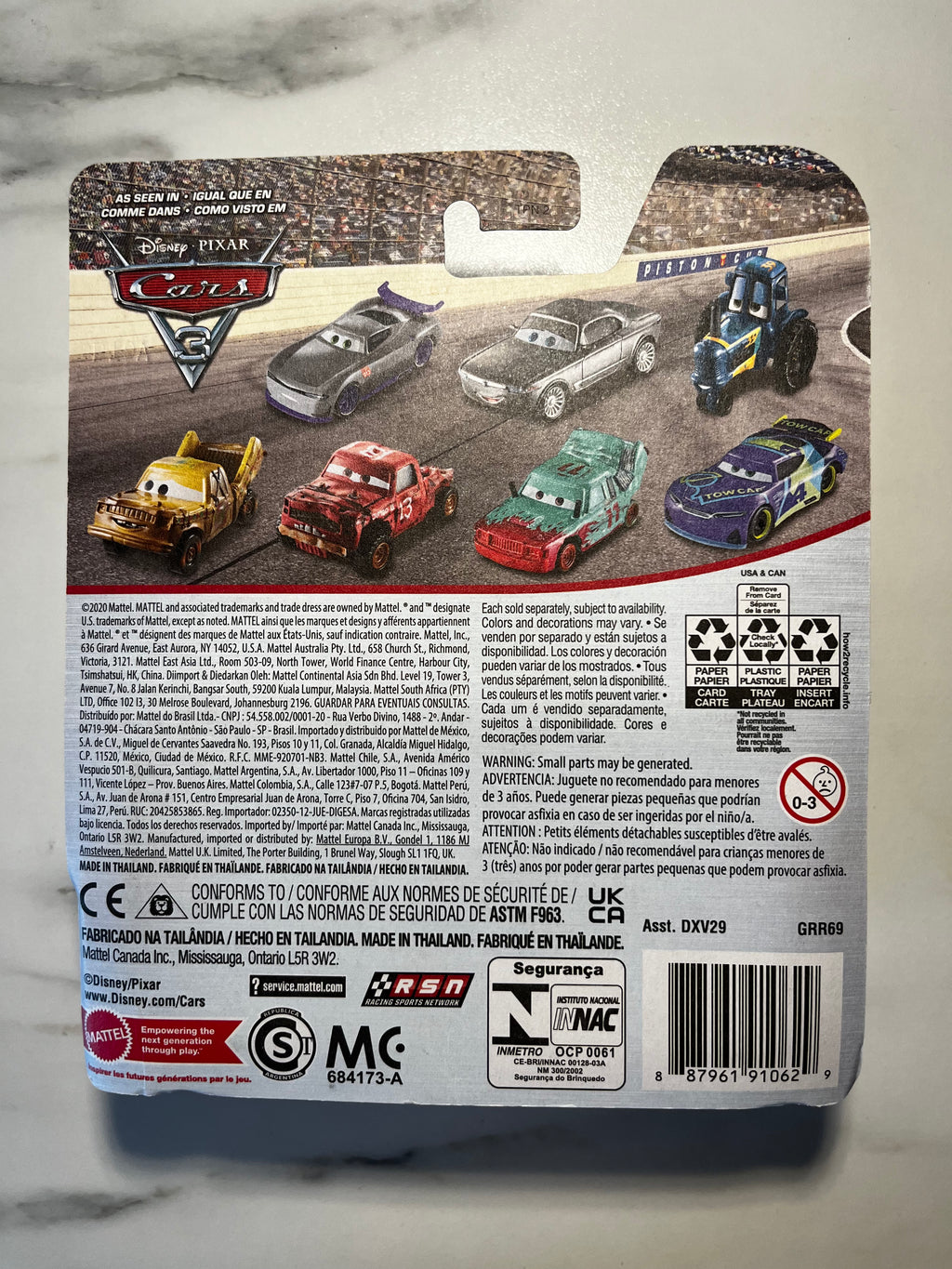 Disney Pixar Cars 3 – Dewey Conerod – Métal – Sous Blister