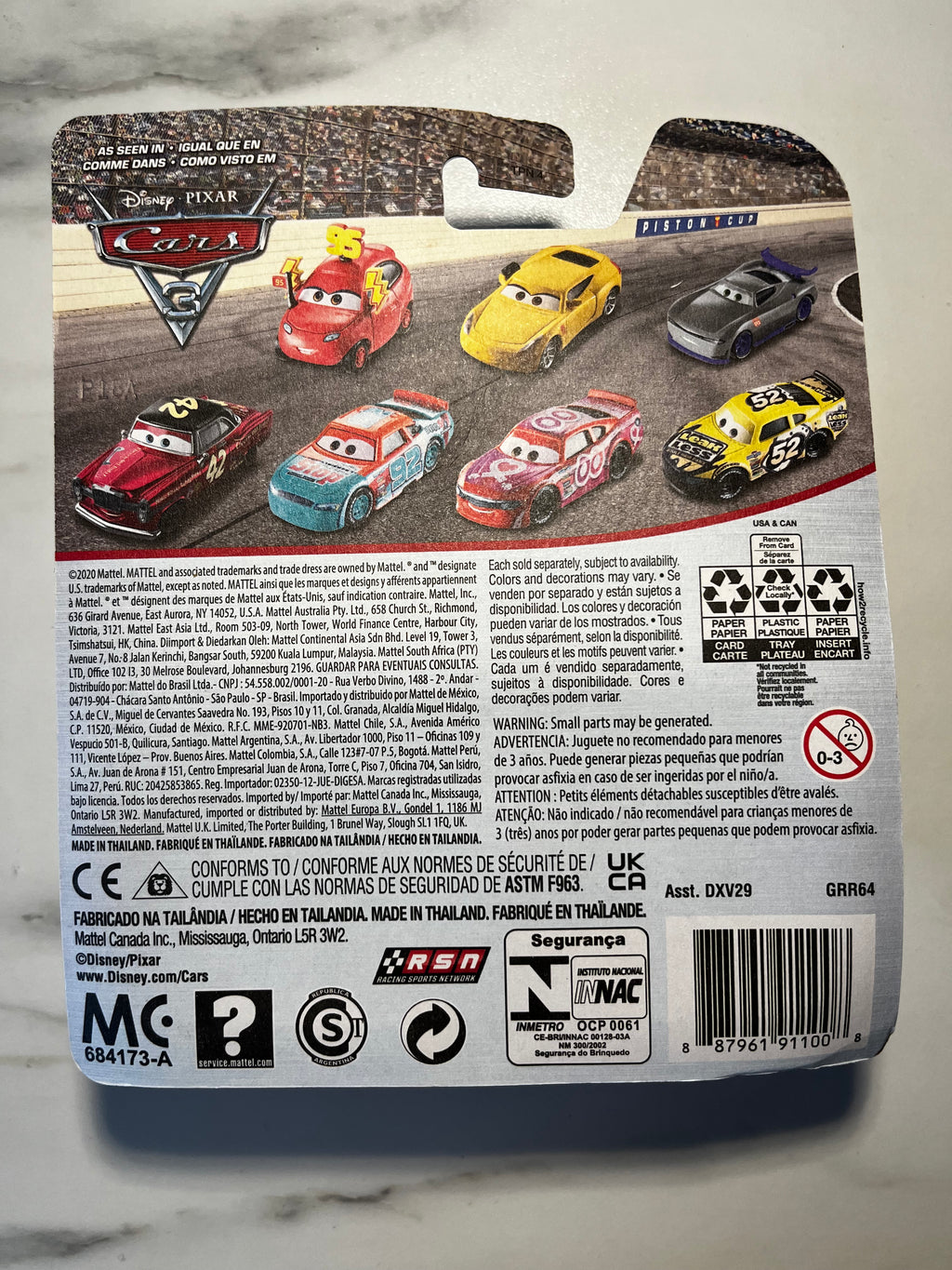 Disney Pixar Cars 3 – M Fast Fong – Métal – Sous Blister