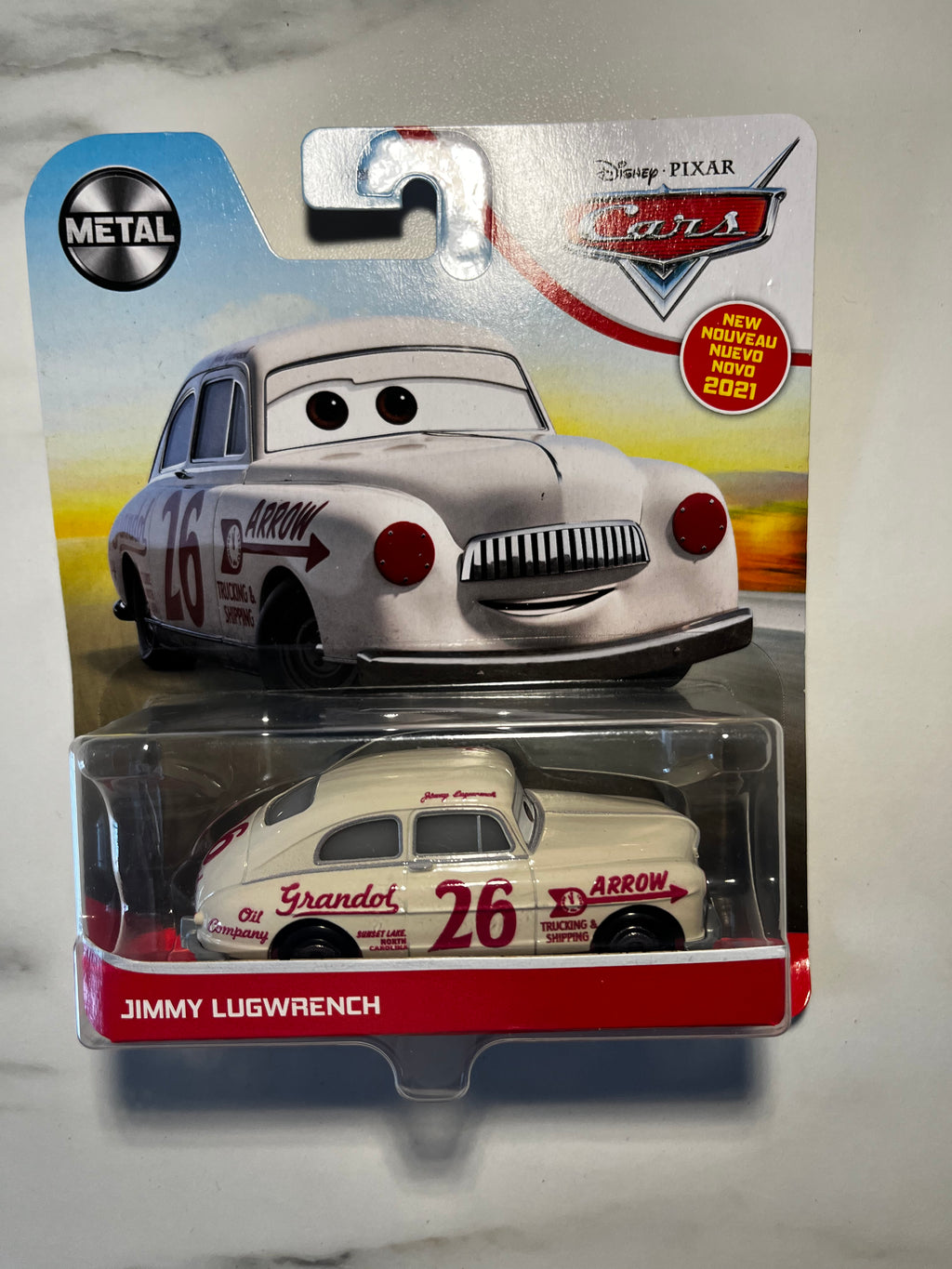 Disney Pixar Cars 3 – Jimmy Lugwrench – Métal – Sous Blister