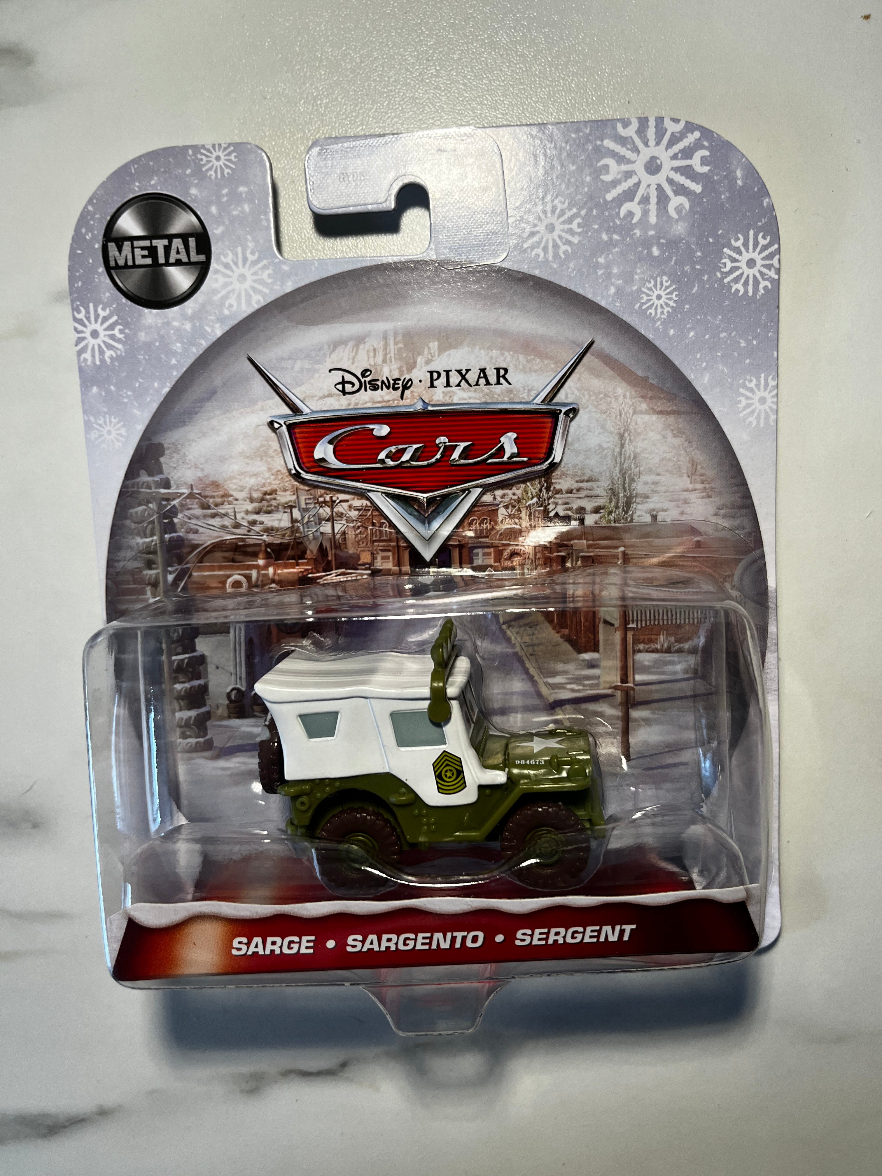 Disney Pixar Cars – Sarge Winter Edition – Métal – Sous Blister