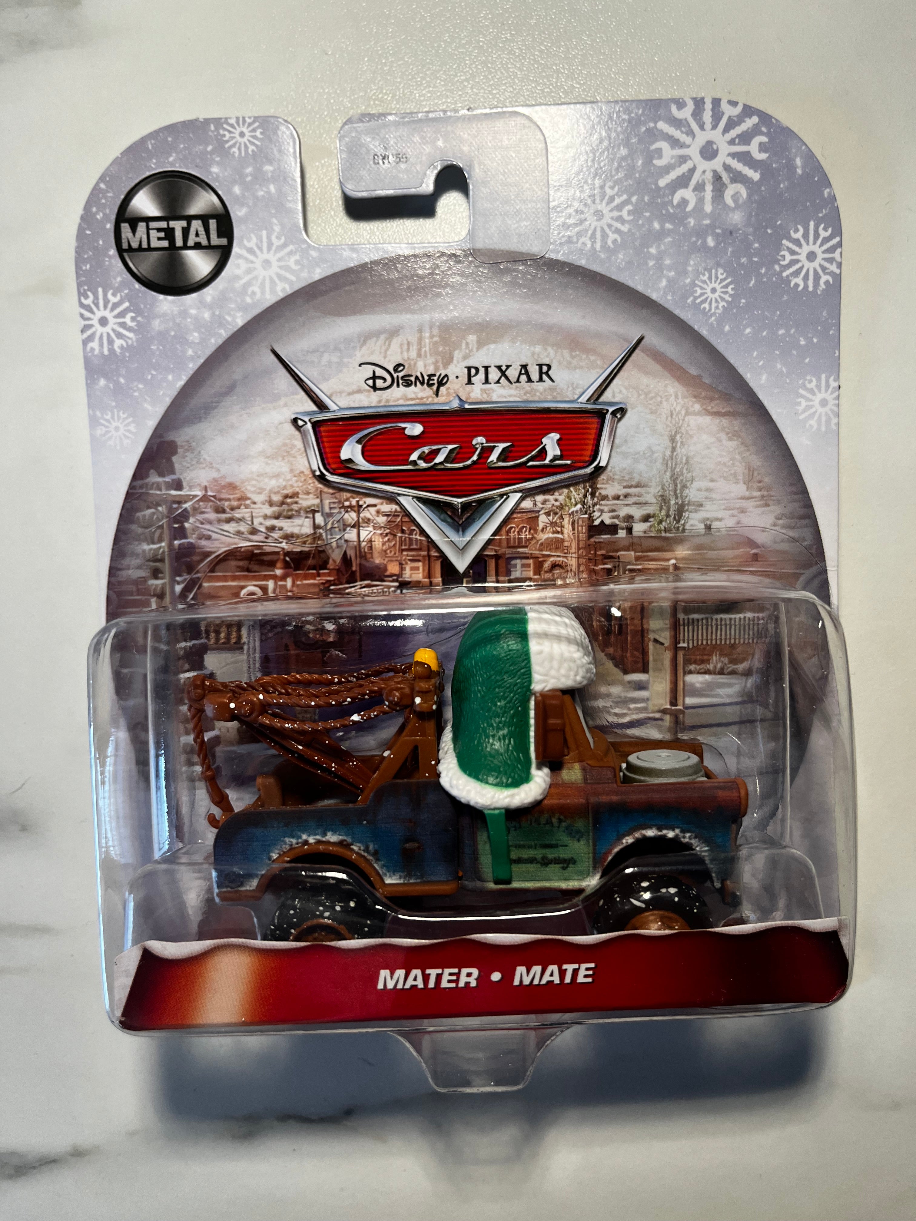 Disney Pixar Cars – Mater Winter Edition – Métal – Sous Blister