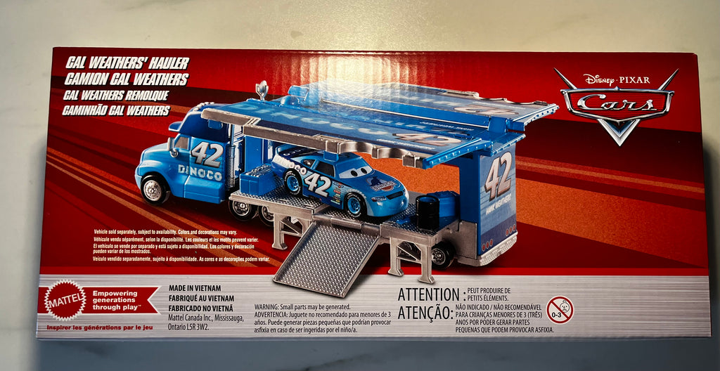 Disney Pixar Cars – Cal Weathers’ Hauler Dinoco #42 – Camion Transporteur – Mattel