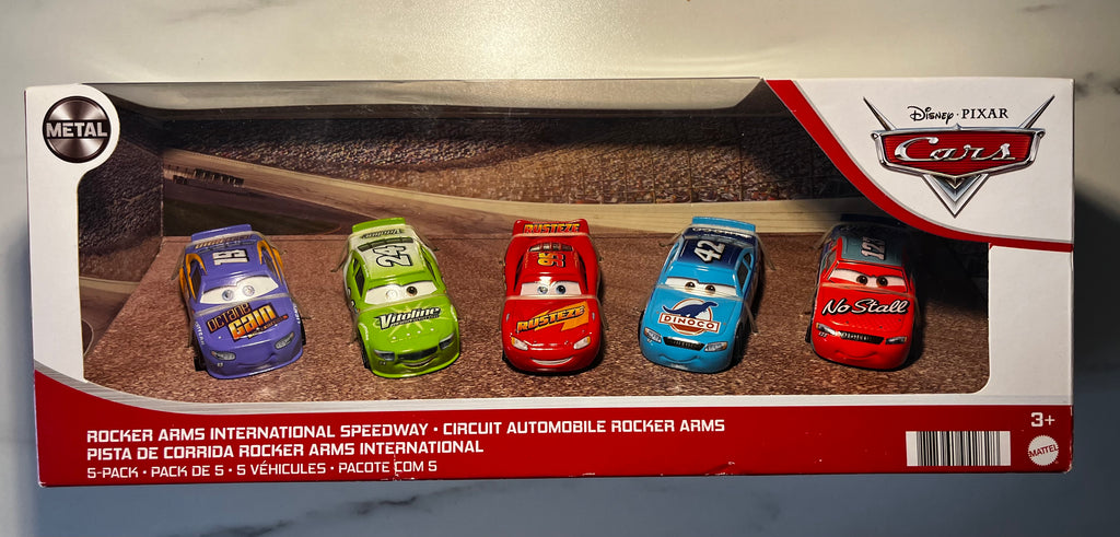 Coffret Disney Pixar Cars – Rocker Arms International Speedway 5-Pack – Mattel Metal