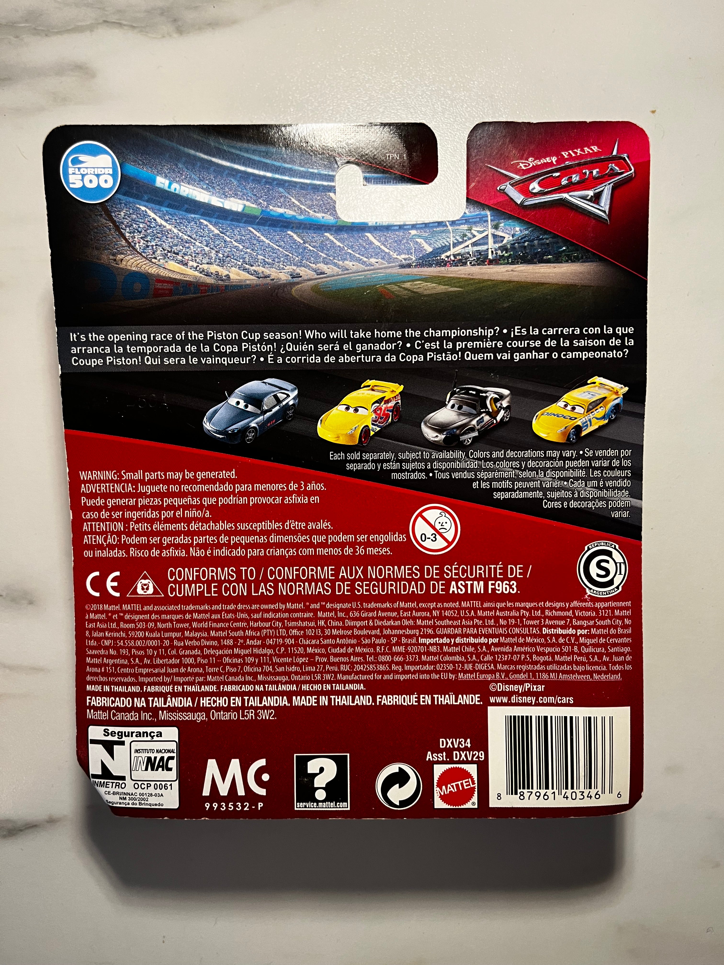 Disney Pixar Cars – Jackson Storm Florida 500 – Mattel