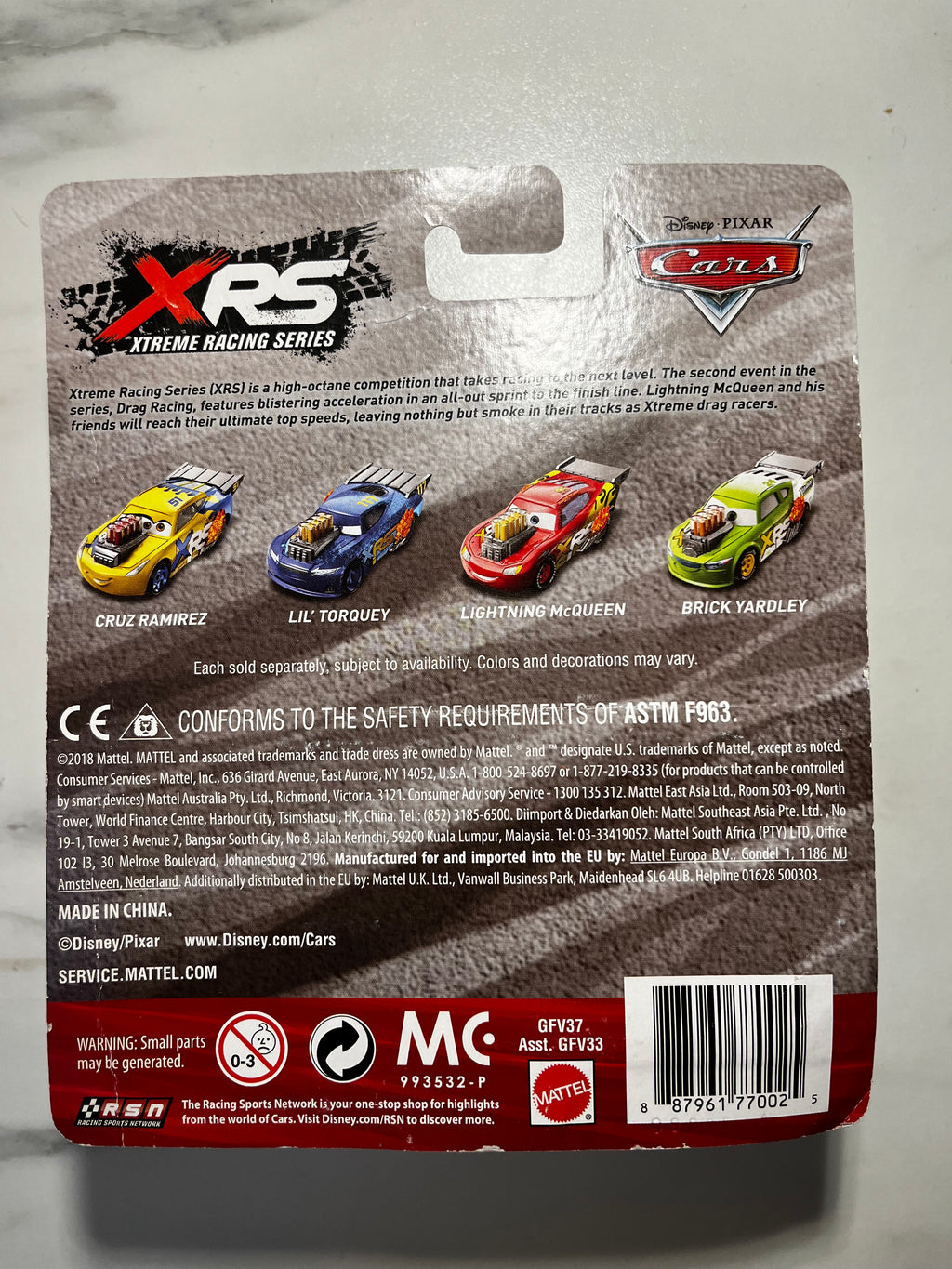 Disney Pixar Cars – Nitroade XRS Drag Racing – Sous Blister – Mattel