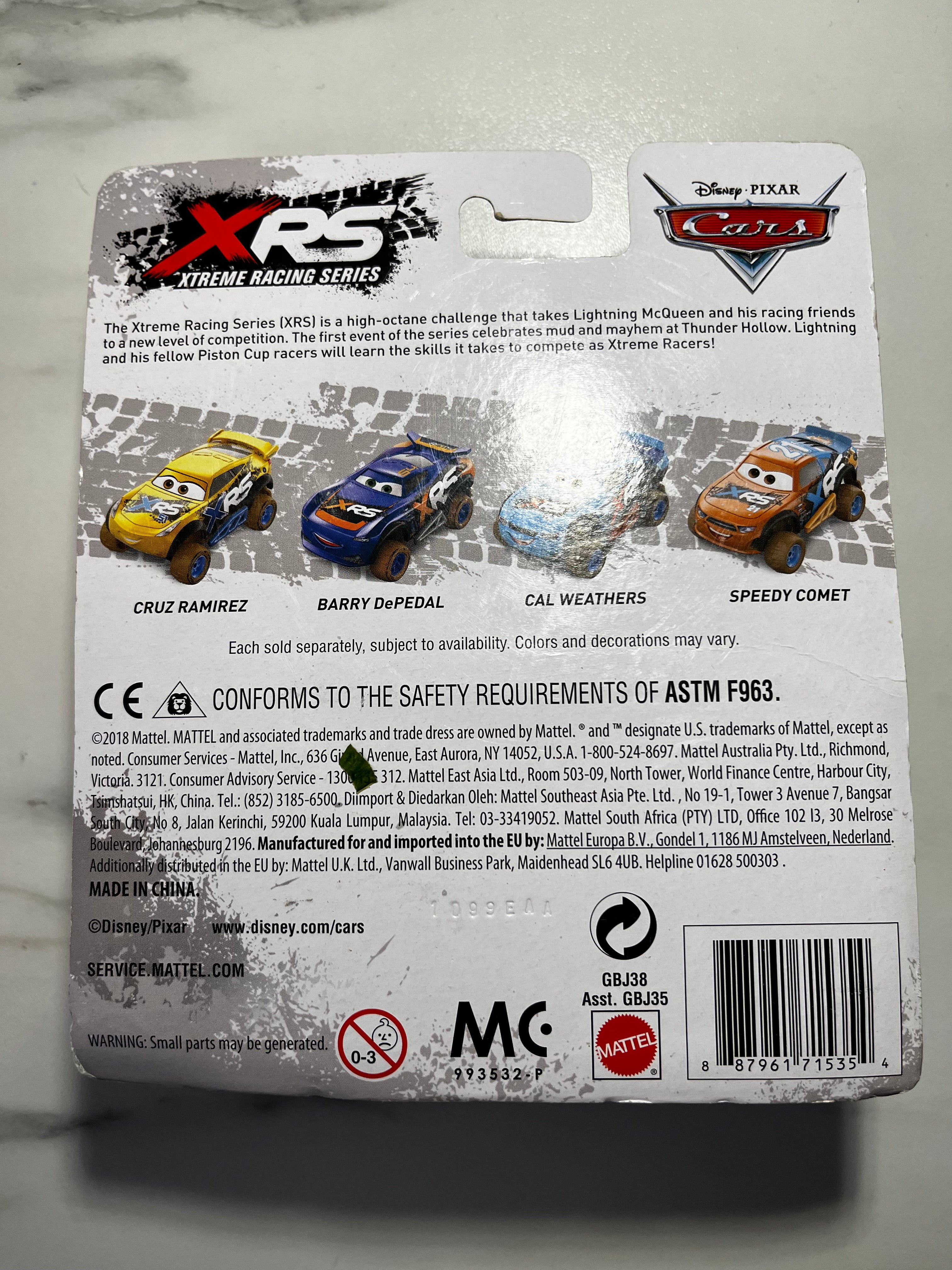 Disney Pixar Cars – Jackson Storm XRS Mud Racing – Suspension – Sous Blister
