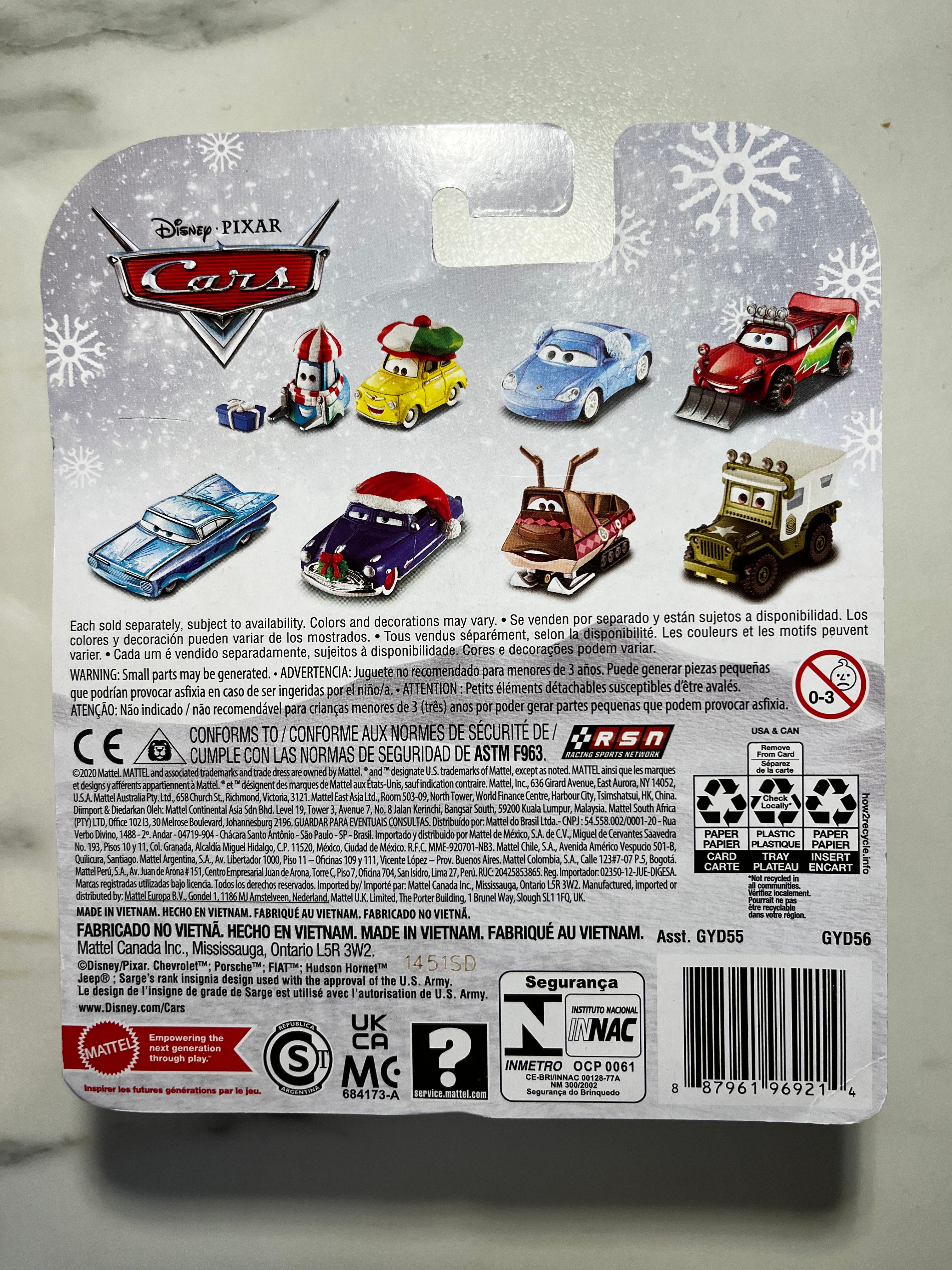 Disney Pixar Cars – Mater Noël / Winter Mater – Métal ❄️🎄