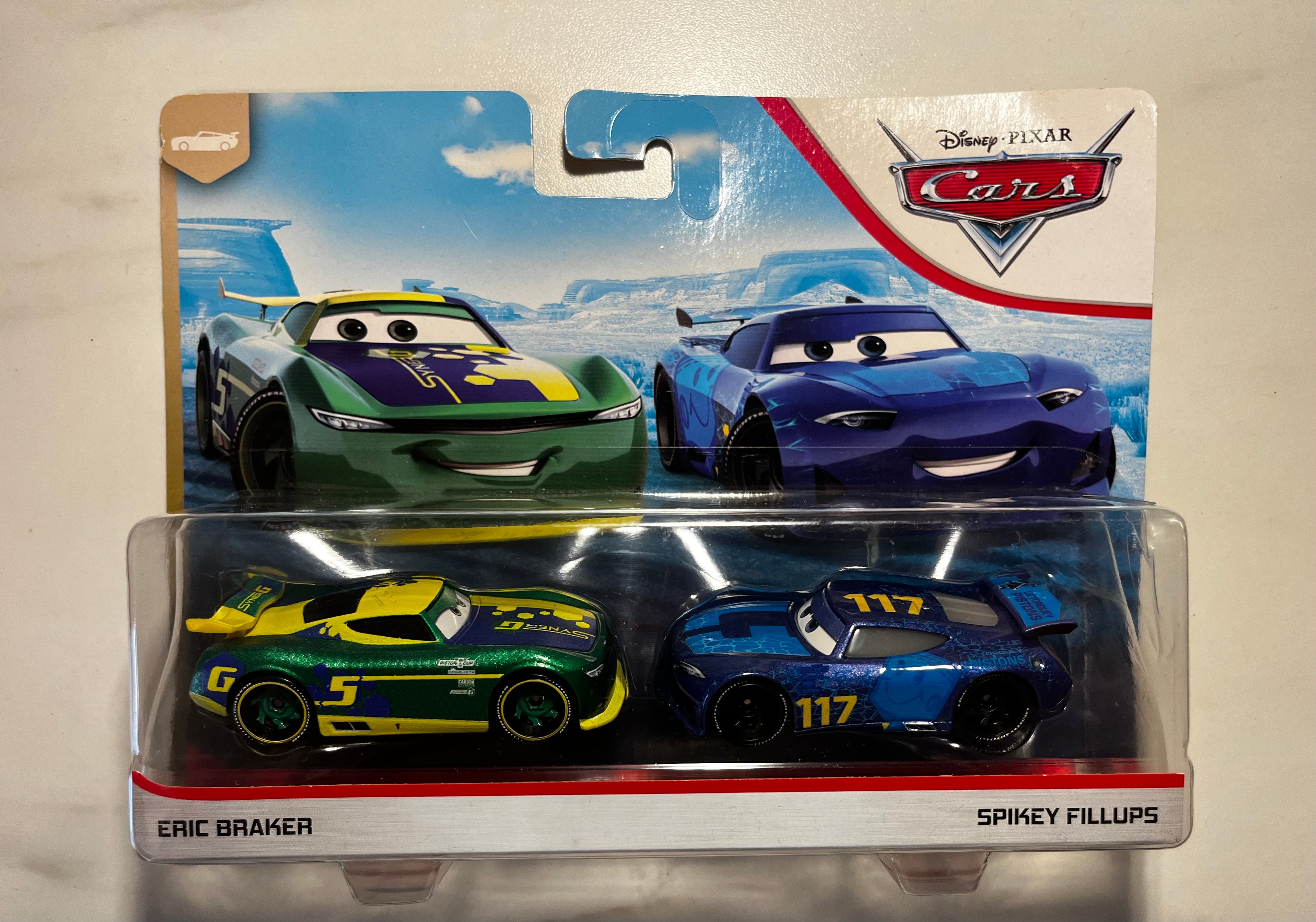 Coffret Disney Pixar Cars – Eric Braker & Spikey Fillups (Pack 2 véhicules) 🏁🔥